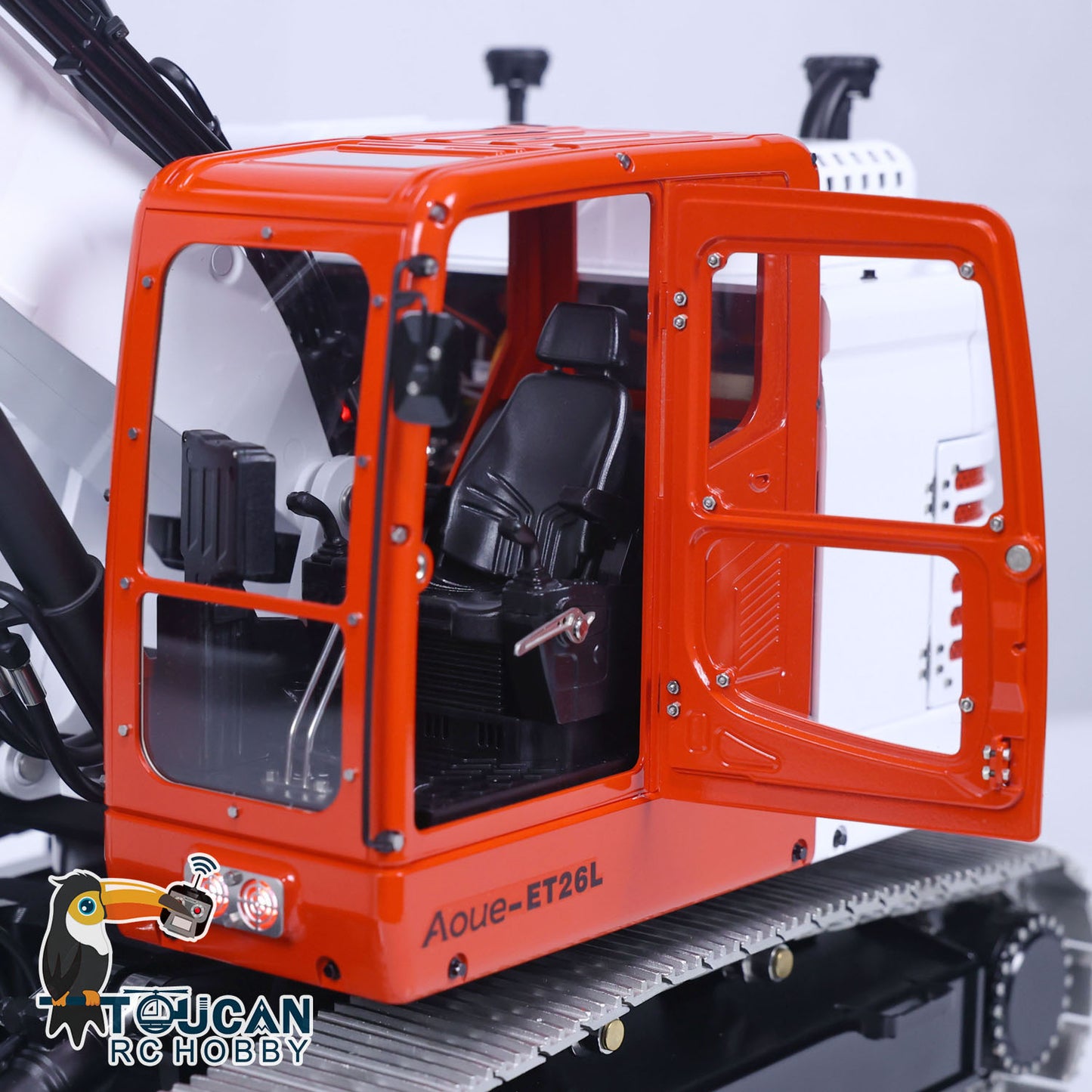 LESU 1/14 Metal RC Hydraulic Excavator Tracked 3 Arms Aoue ET26L With PL18EV Radio System GPS Assembled Diggers Vehicle Model