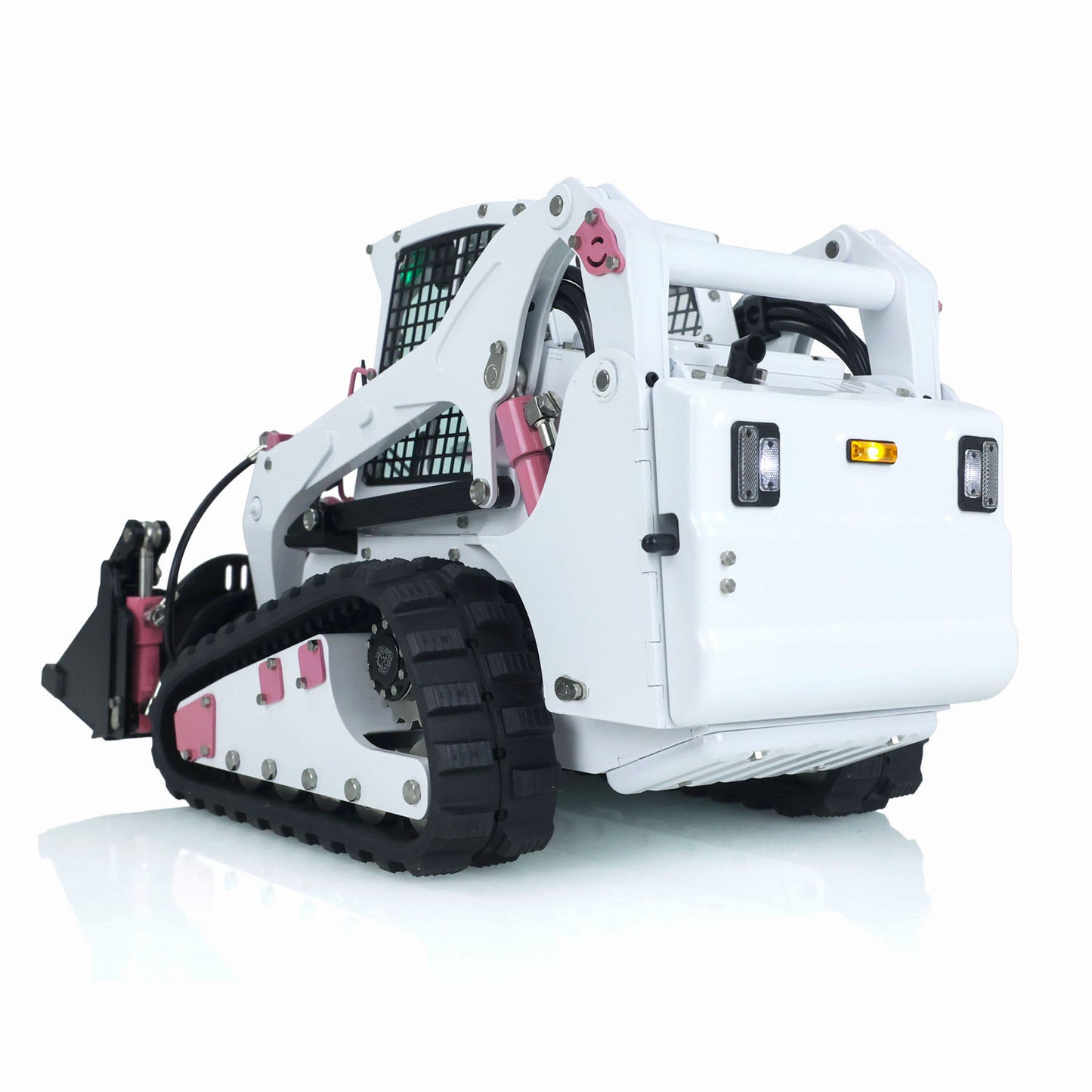 LESU 1/14 Aoue-LT5 Remote Control Tracked Skid-Steer Loader RC Hydraulic Loader RTR Rotating LED Light Battery Radio