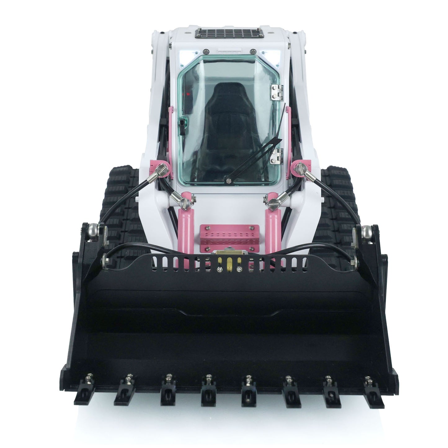 In Stock LESU 1/14 Aoue-LT5 Remote Control Tracked Skid-Steer Loader RC Hydraulic Loader RTR Rotating LED Light Battery Radio