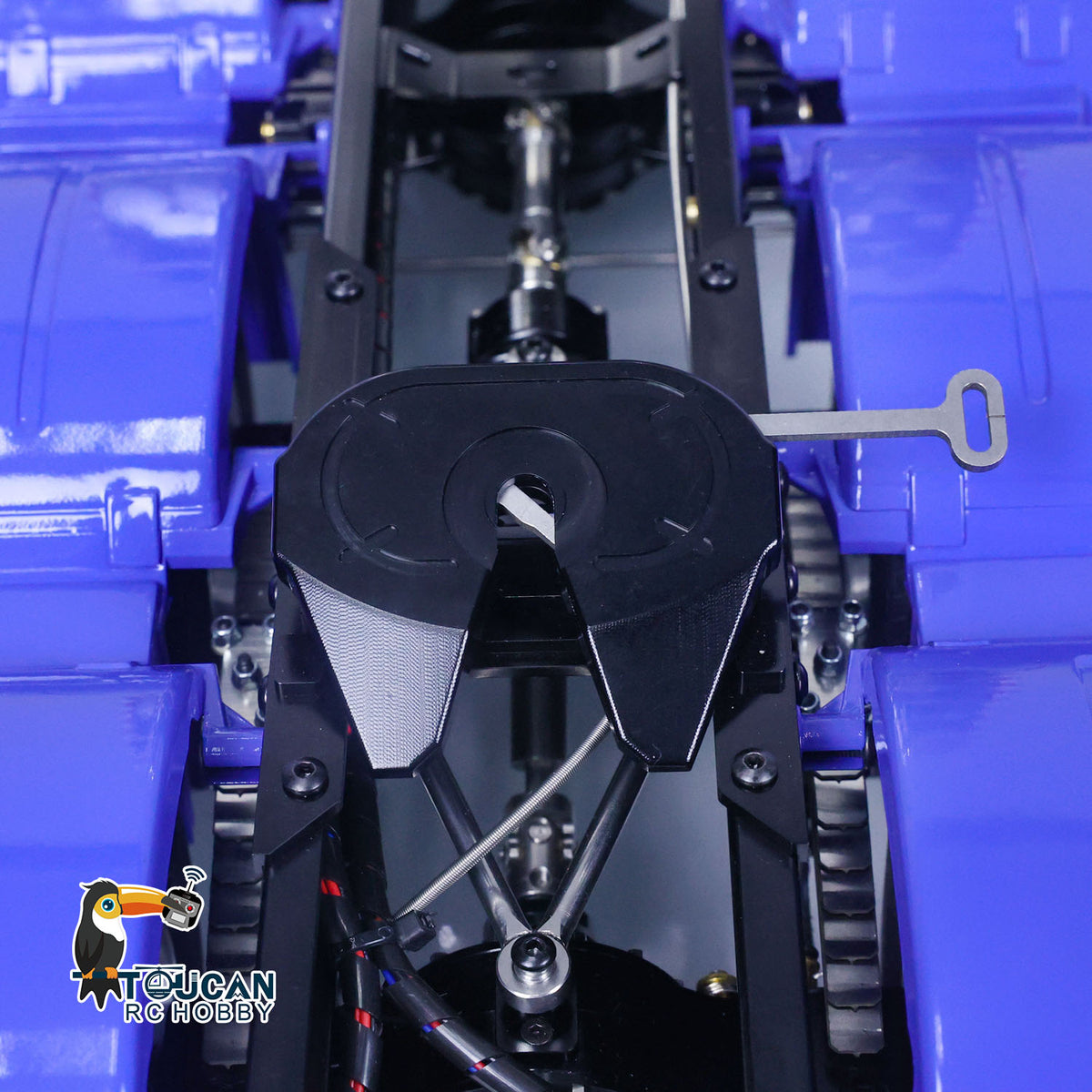 TOUCAN 1/14 LESU RC Tractor Truck 8X8 with Metal Heavy Chassis 3-speed Transmission Equipment Rack Front Hook Remote Control Vehicle Customized Model