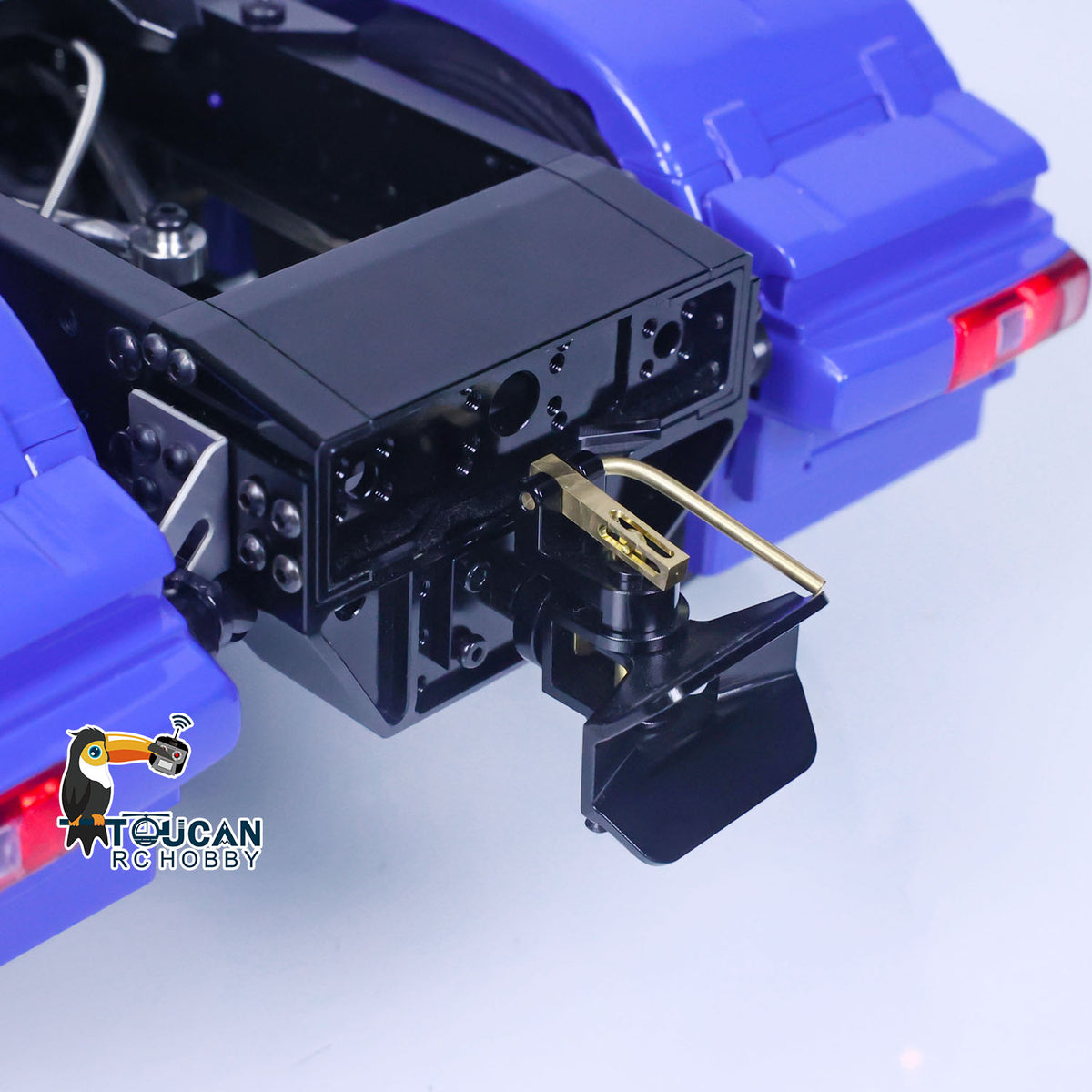 TOUCAN 1/14 LESU RC Tractor Truck 8X8 with Metal Heavy Chassis 3-speed Transmission Equipment Rack Front Hook Remote Control Vehicle Customized Model