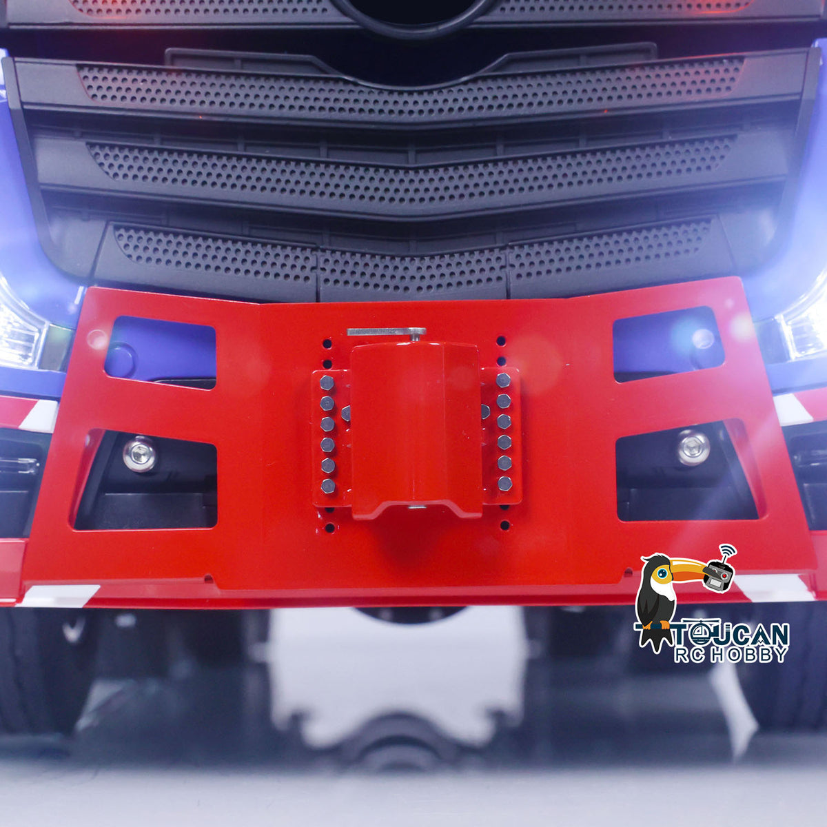 TOUCAN 1/14 LESU RC Tractor Truck 8X8 with Metal Heavy Chassis 3-speed Transmission Equipment Rack Front Hook Remote Control Vehicle Customized Model