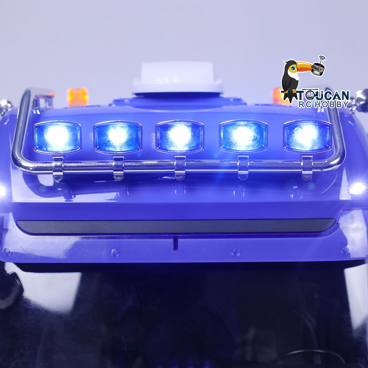 TOUCAN 1/14 LESU RC Tractor Truck 8X8 with Metal Heavy Chassis 3-speed Transmission Equipment Rack Front Hook Remote Control Vehicle Customized Model