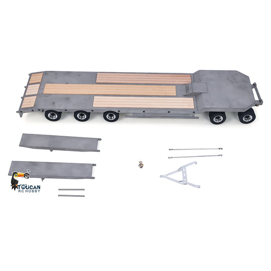 LESU 1/14 Scale RC Metal Trailer Plate for Radio Controlled Construction Truck Vehicle Update Accessory 887.6*190*78MM