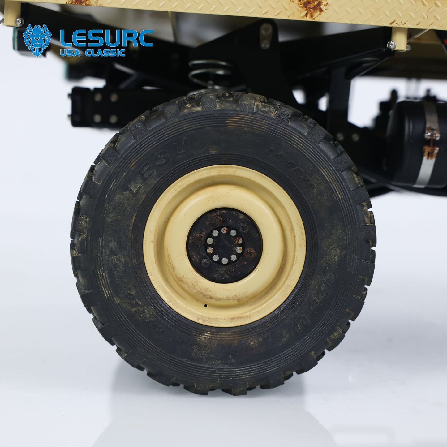 4x4 1/10 Scale RC Off-Road Vehicle LESU Metal RAVE-UM406 Remote Control Climbing Truck Model W/ Sound Light System Motor Servo ESC