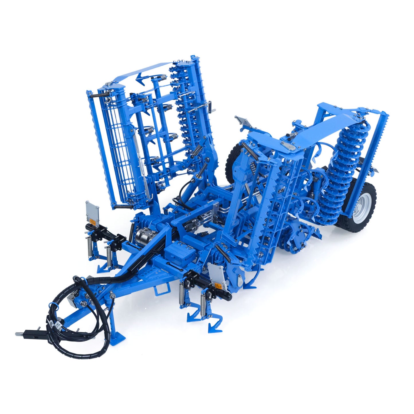 IN Stock LESU Metal 1/14 RC Tractor Truck AOUE 1050 4x4 Hydraulic Farm vehicle K500 Seedbed Pre-sowing Soil Preparation Planter Plough Light Sound