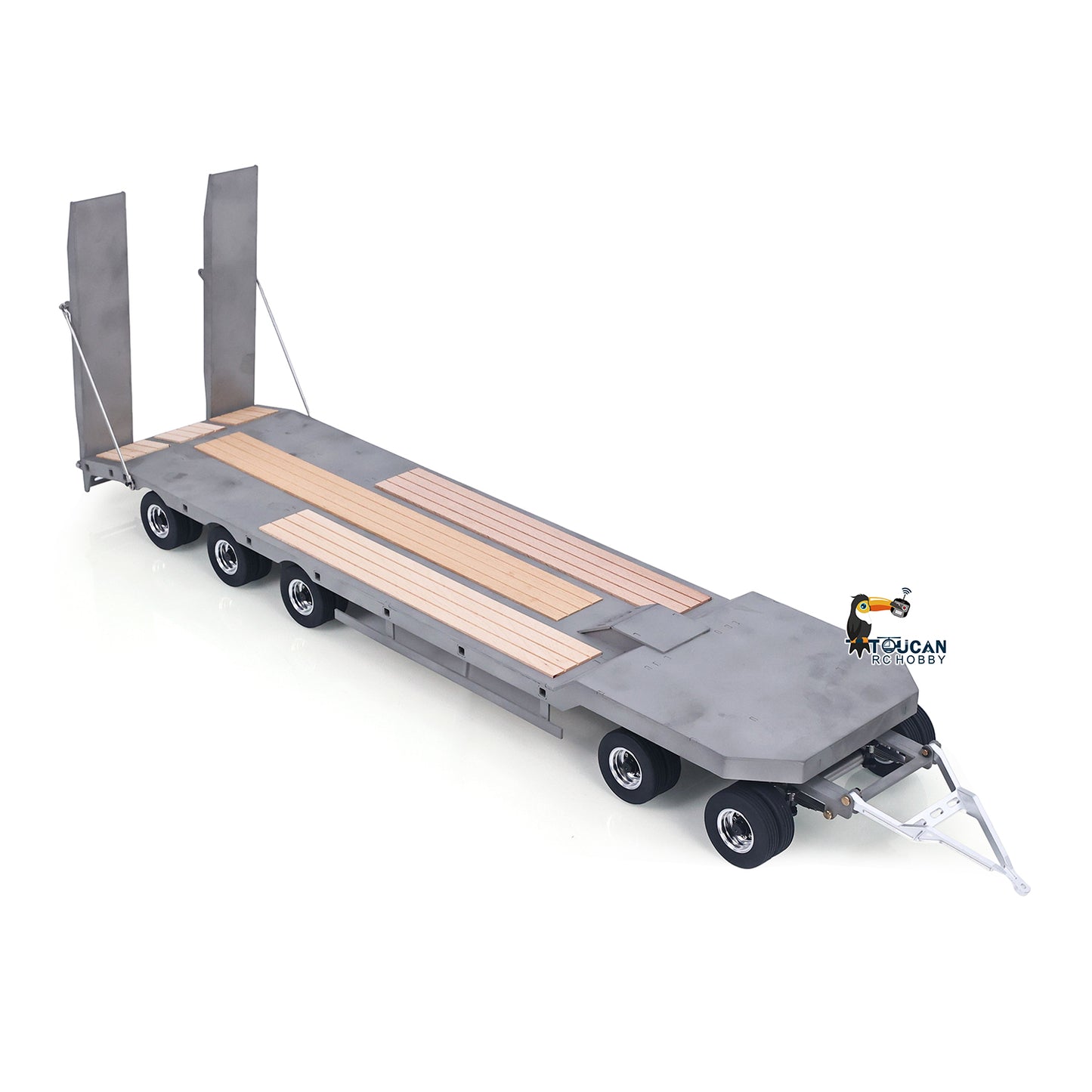 LESU 1/14 Scale RC Metal Trailer Plate for Radio Controlled Construction Truck Vehicle Update Accessory 887.6*190*78MM