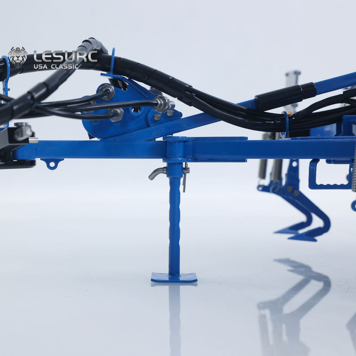 LESU AOUE 1050 Metal 4x4 1/14 RC Tractor Truck Hydraulic Agricultural Vehicles K500 Seedbed Pre-sowing Soil Preparation Machine Frsky XE Lite