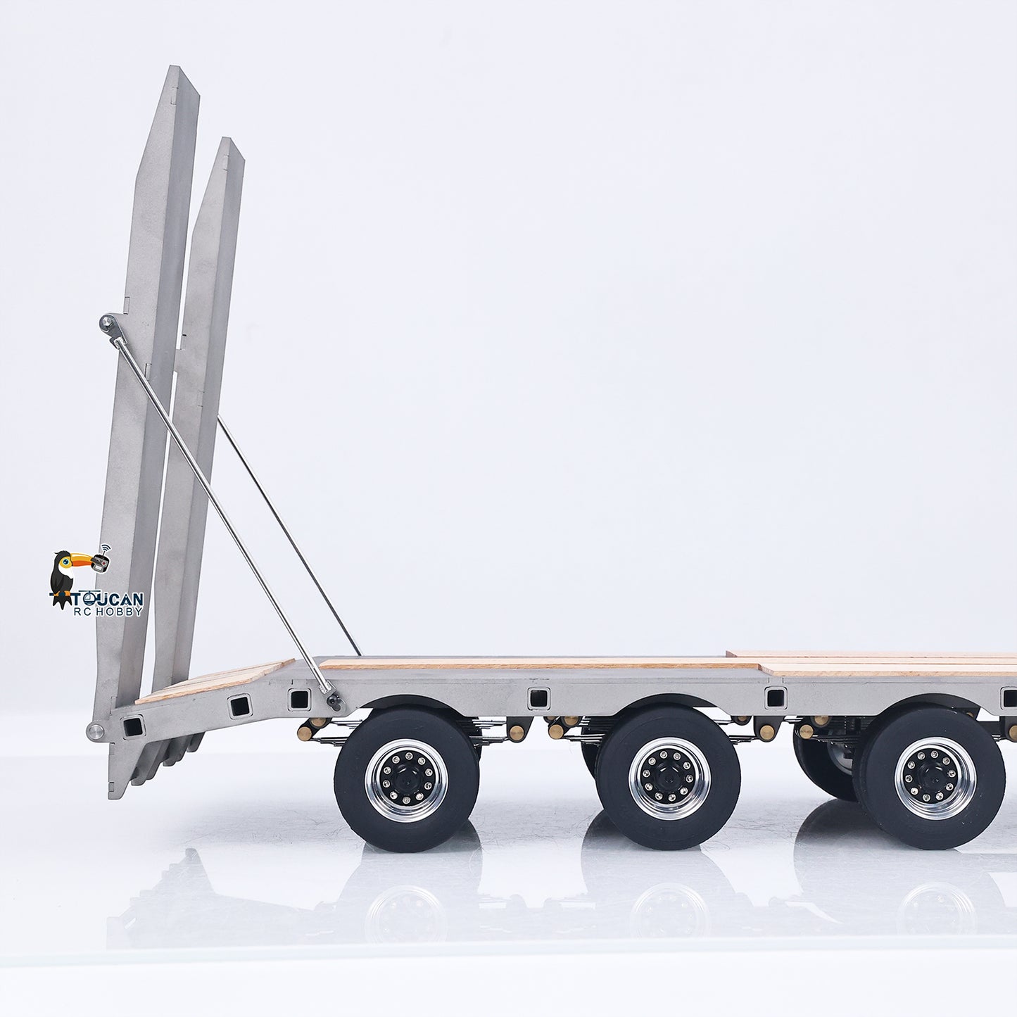LESU 1/14 Scale RC Metal Trailer Plate for Radio Controlled Construction Truck Vehicle Update Accessory 887.6*190*78MM