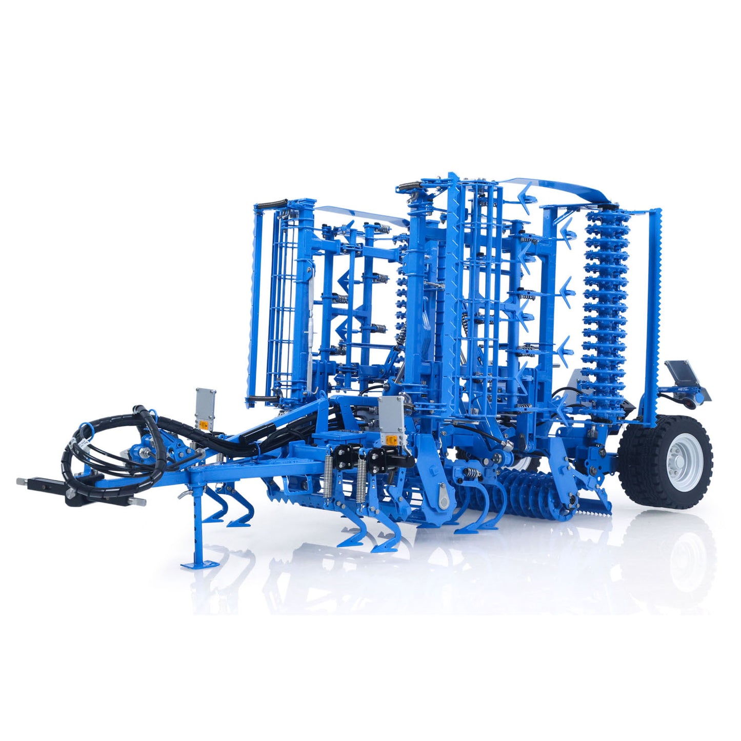IN Stock LESU AOUE 1050 Metal 4x4 1/14 RC Tractor Truck Hydraulic Agricultural Vehicles K500 Seedbed Pre-sowing Soil Preparation Machine Frsky XE Lite