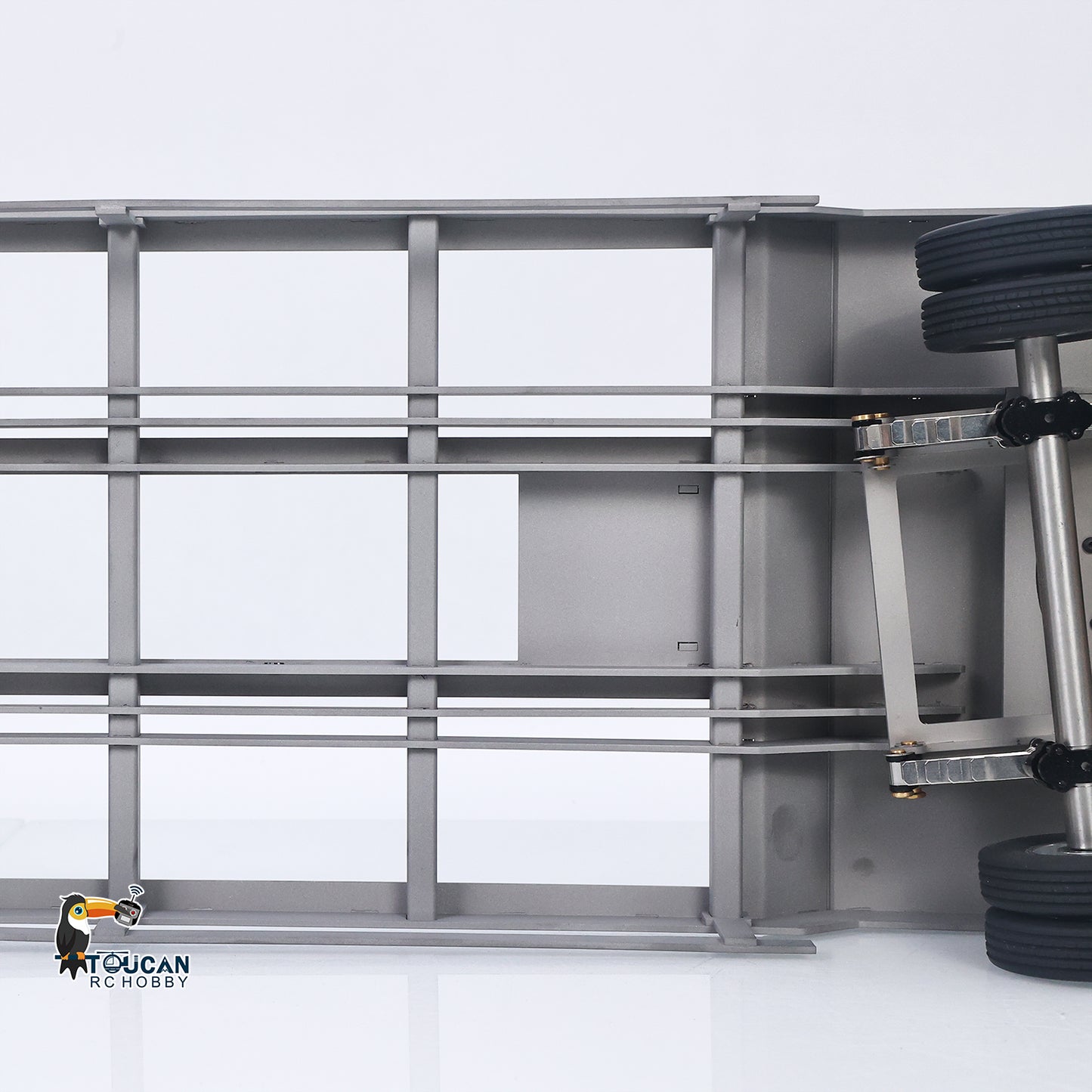 LESU 1/14 Scale RC Metal Trailer Plate for Radio Controlled Construction Truck Vehicle Update Accessory 887.6*190*78MM