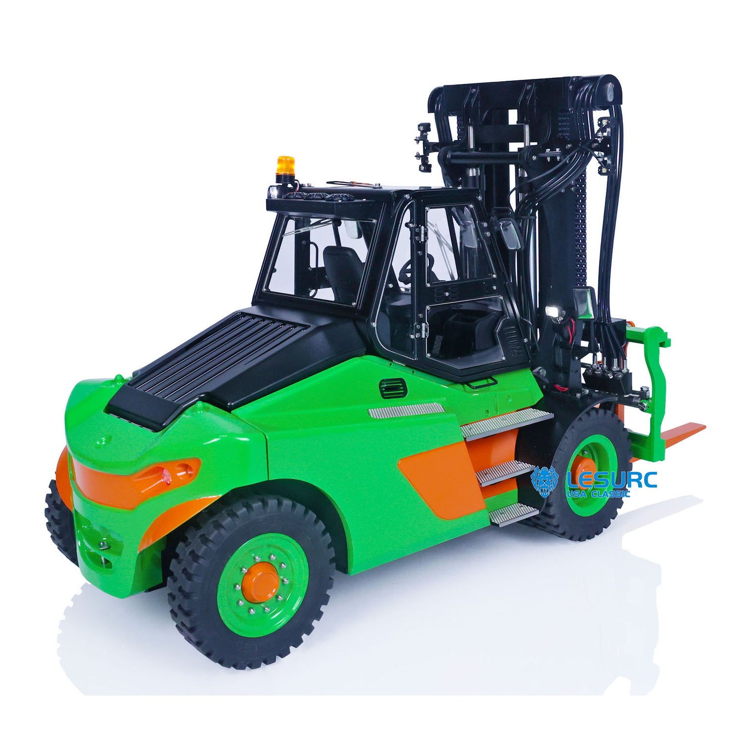 LESU AOUE LD160S 1/14 Metal Hydraulic RC Forklift FlySky ST8 Remote Controller and SR12 Receiver 6 Ways Reversing Valve Sound Light System