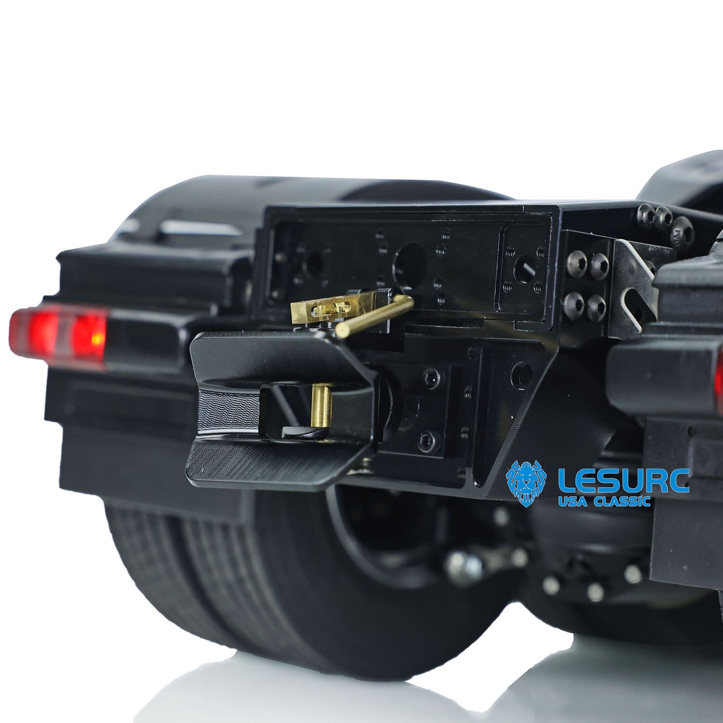 1/14 LESU 8X8 RC Tractor Truck Metal Chassis 3Speed Transmission Lock Diff Axles DIY Cabin Motor Smoke Unit Light Sound Radio