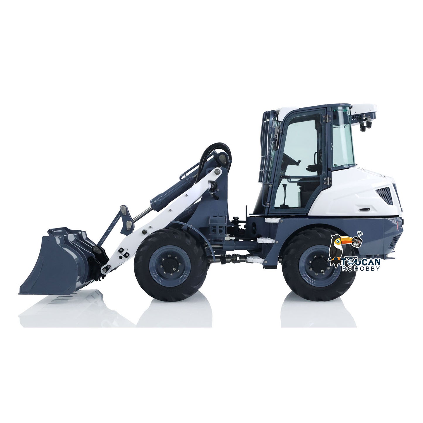 LESU 1/14 RC Hydraulic Loader AOUE MCL8 Construction Tipper Model With Sound Radio Control 4 TH Reversing Valve Rear Hook