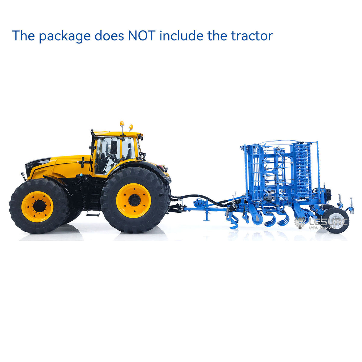 11.11 Flash Sale LESU Metal K500 Seedbed Pre-sowing Soil Preparation Machine Planter Plough Hydraulic Mounted Reversible Plow C0072 for 1/14 RC Hydraulic Tractor AOUE 1050 Model