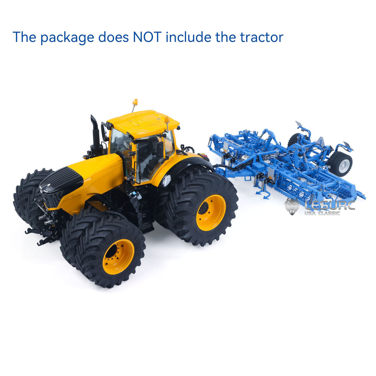 11.11 Flash Sale LESU Metal K500 Seedbed Pre-sowing Soil Preparation Machine Planter Plough Hydraulic Mounted Reversible Plow C0072 for 1/14 RC Hydraulic Tractor AOUE 1050 Model