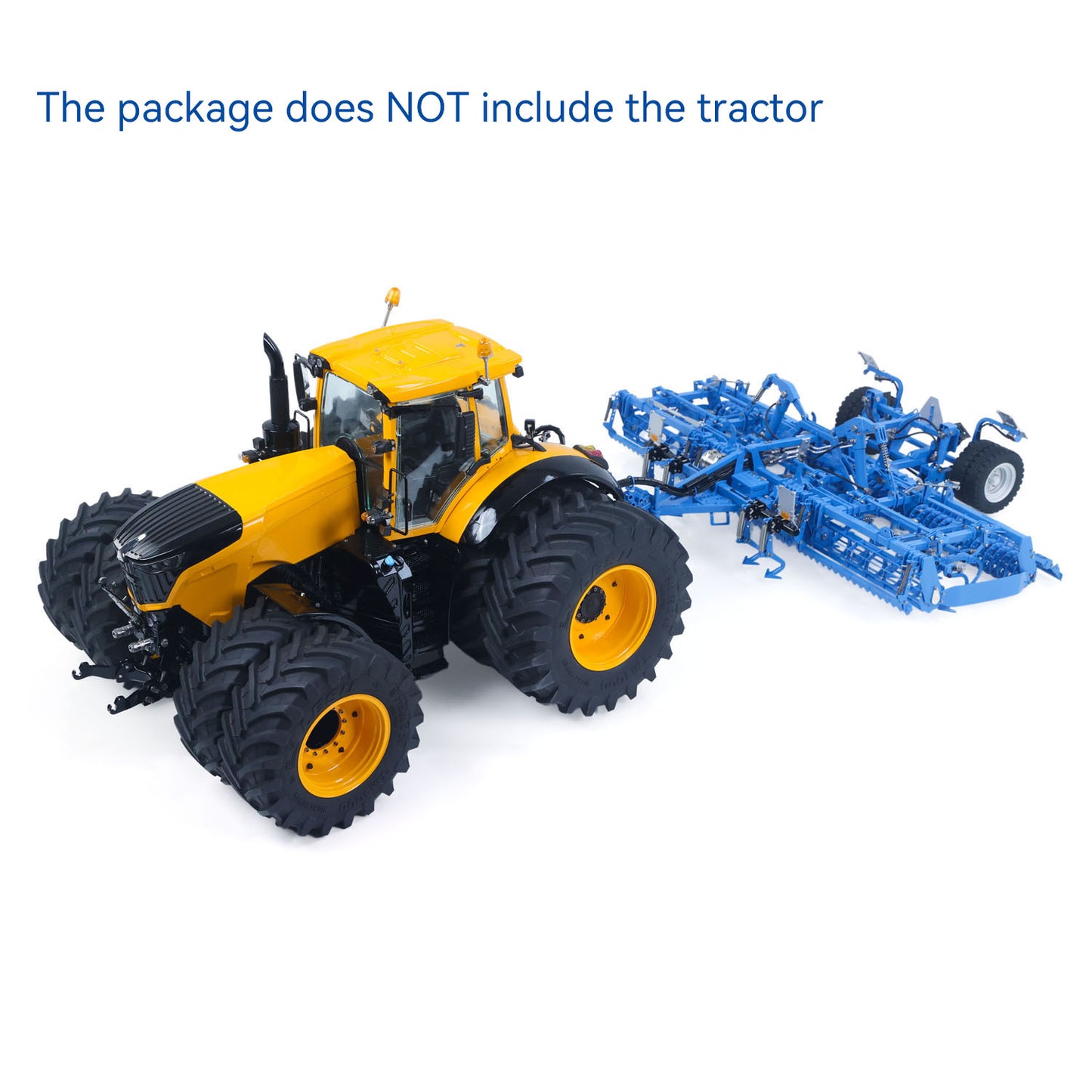 IN Stock LESU Metal 1/14 RC Tractor Truck AOUE 1050 4x4 Hydraulic Farm vehicle K500 Seedbed Pre-sowing Soil Preparation Planter Plough Light Sound