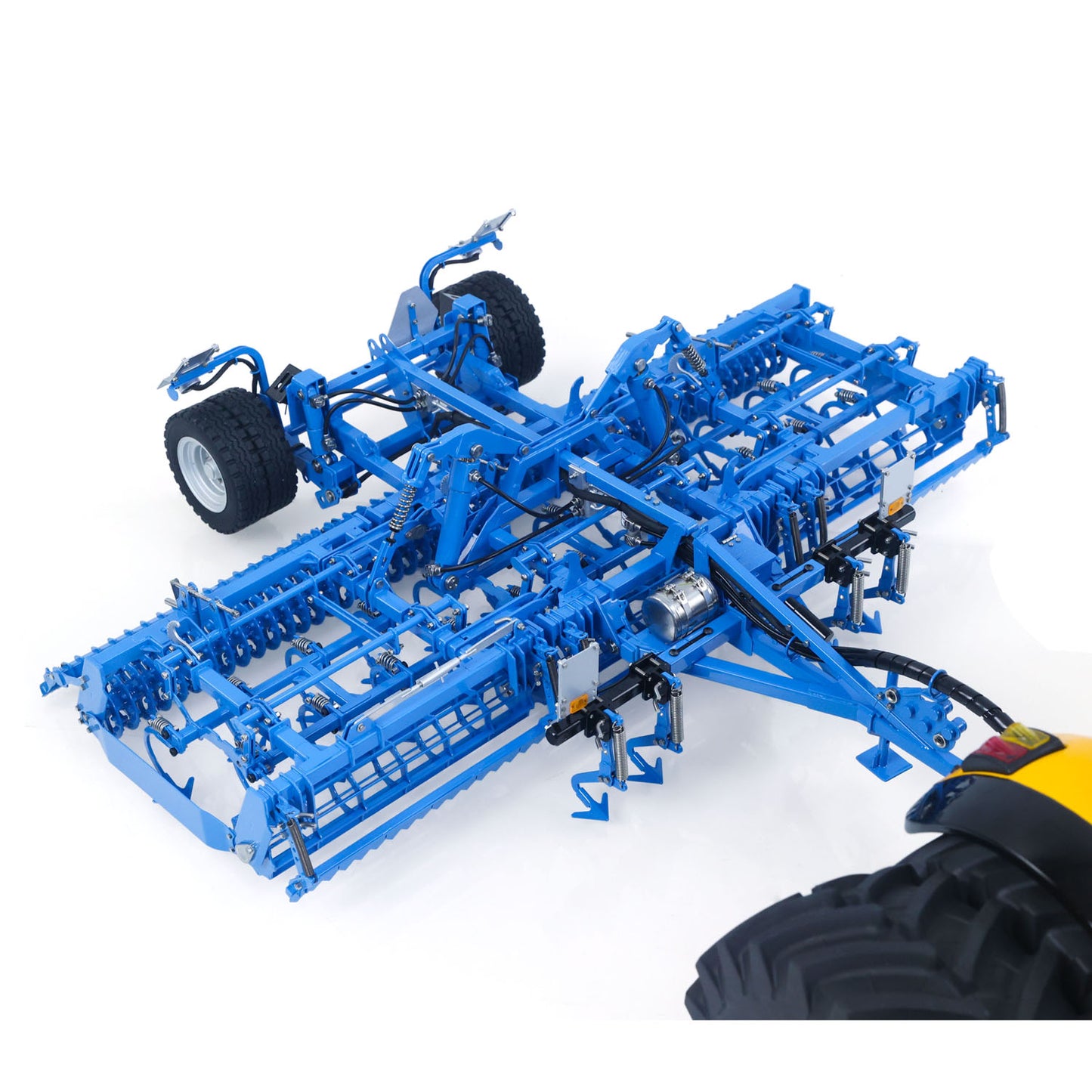 IN Stock LESU Metal 1/14 RC Tractor Truck AOUE 1050 4x4 Hydraulic Farm vehicle K500 Seedbed Pre-sowing Soil Preparation Planter Plough Light Sound
