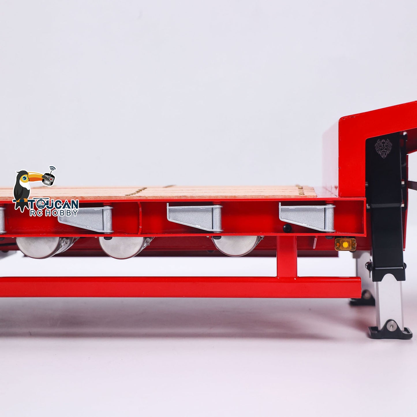 5 Axles Steering LESU 1/14 Metal Semi Trailer Hydraulic Lifting Tailboard Electric Support Legs for DIY RC Tractor Truck Model