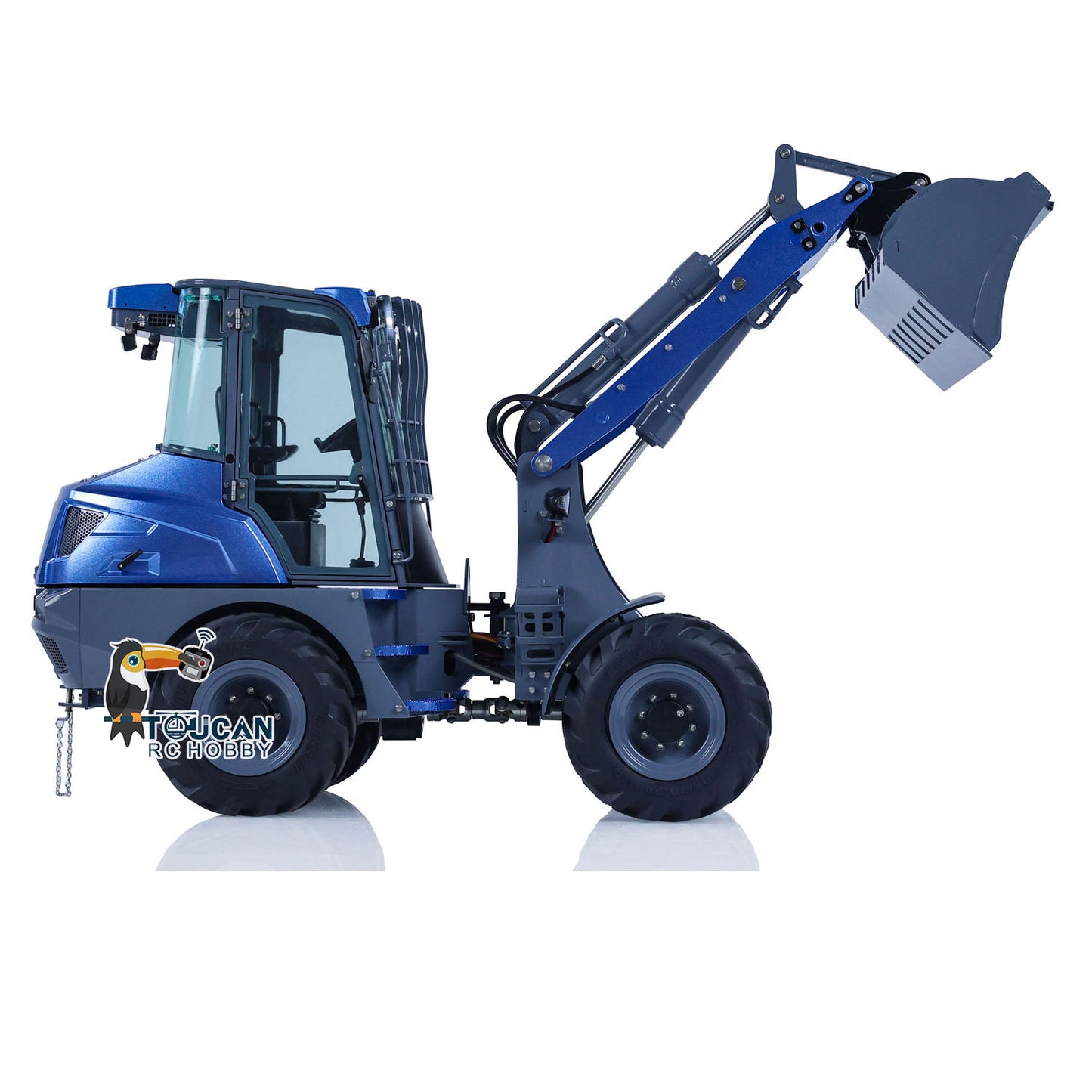 LESU 1/14 RC Hydraulic Loader AOUE MCL8 Construction Tipper Model With Sound Radio Control 4 TH Reversing Valve Rear Hook