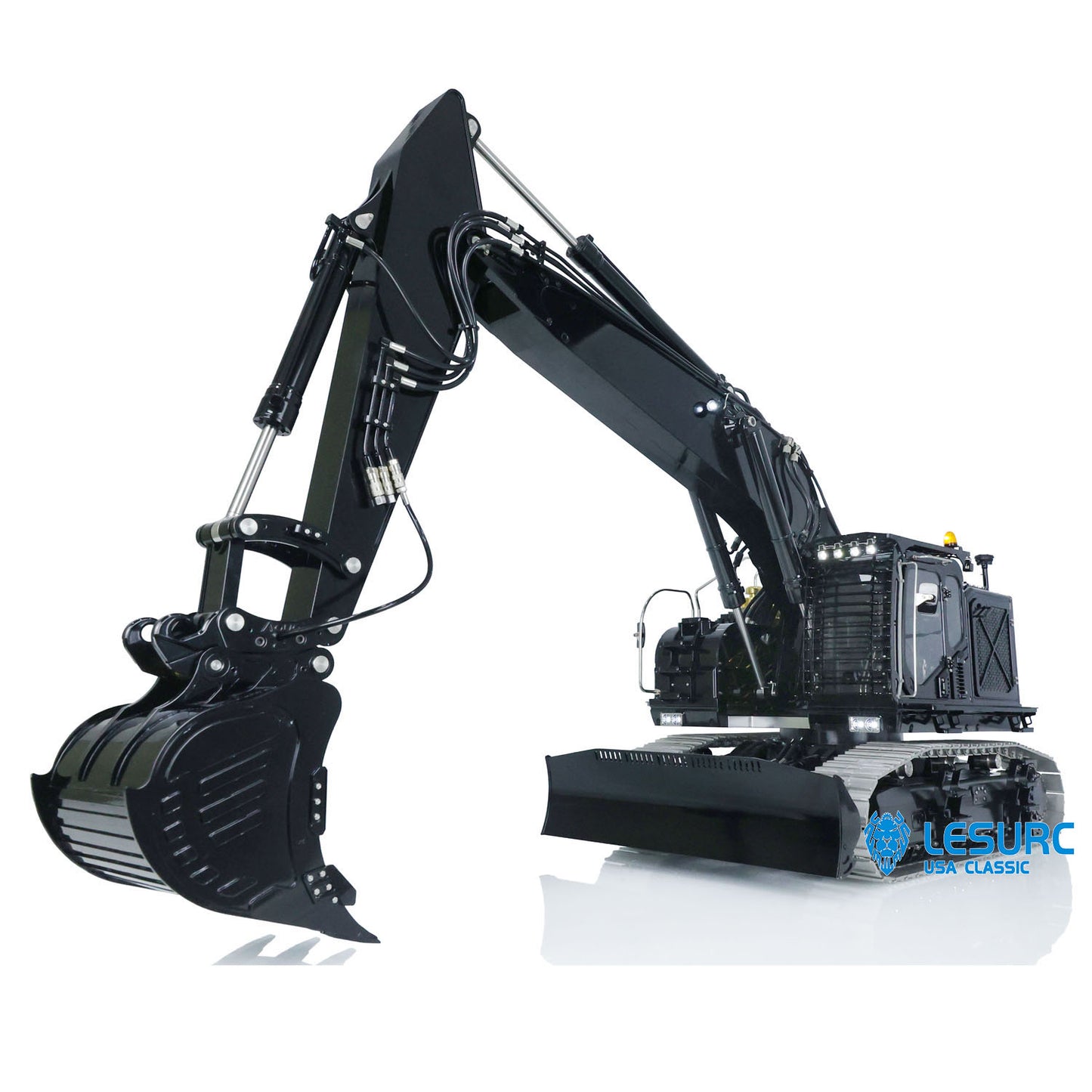 LESU 1/14 Hydraulic Painted RC Excavator Aoue ET35 Metal Assembled Radio Control Digger Model W/ Motor Light Upgrade Accessories