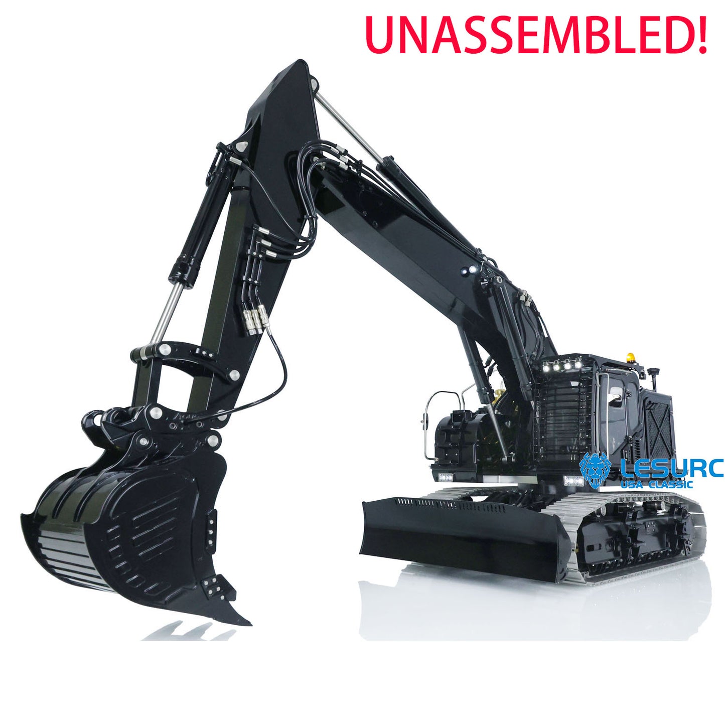 LESU Metal RC Hydraulic Tracked Painted Excavator 1/14 Aoue ET35 Remote Control W/ light Motor Servo Driver Upgrade Accessories