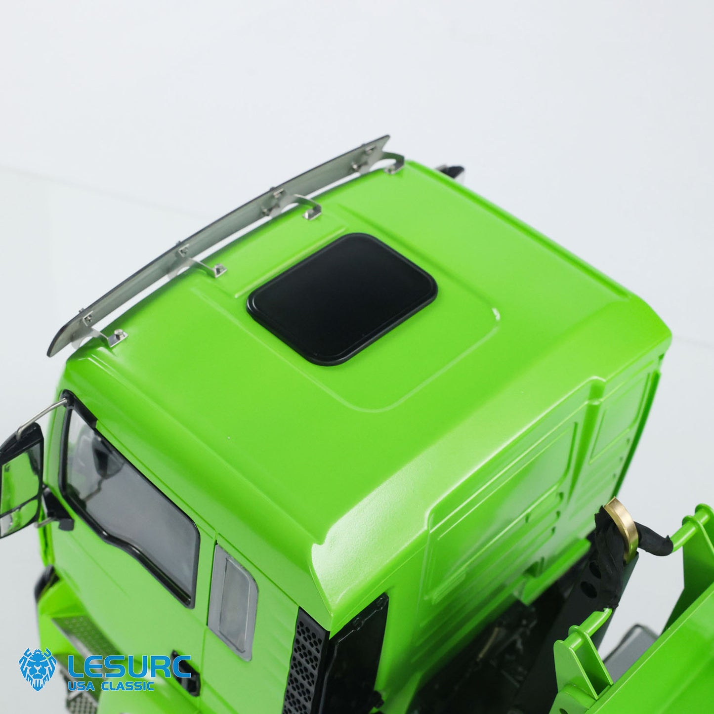 LESU 1/14 8x8 Metal Hydraulic RC Roll On Off Dump Truck 2 Speed Transmission FlySky I6S Radio Controller Sound Light System