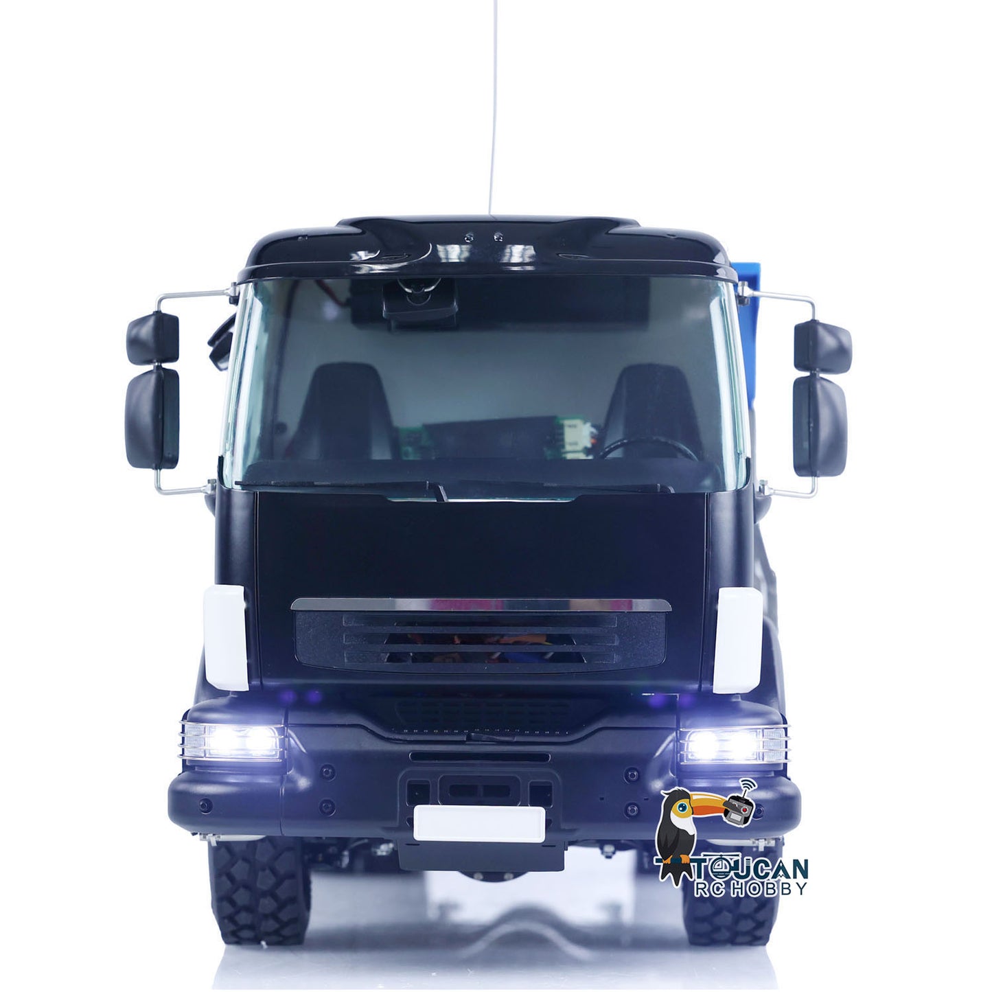 LESU 1/14 6*6 Z0032 Metal Hydraulic RC 3 Axles Dumper Truck With Front Multi Stage Cylinder U bucket I6S Radio System Model