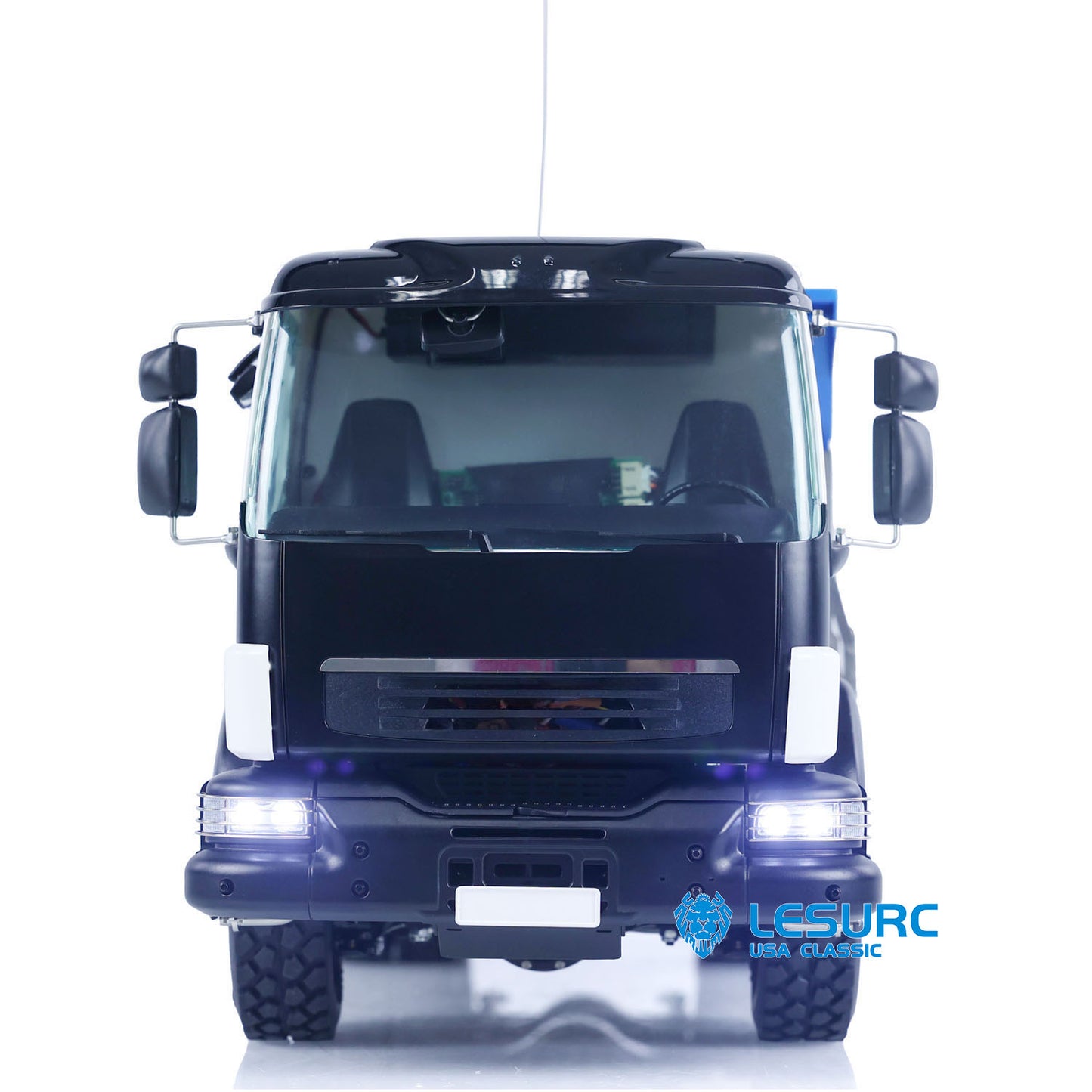 LESU Z0032 1/14 Metal 6x6 Hydraulic RC Dump Truck 2 Speed Transmission Differential Lock Axles Sound Light for Engineering Vehicle Enthusiast