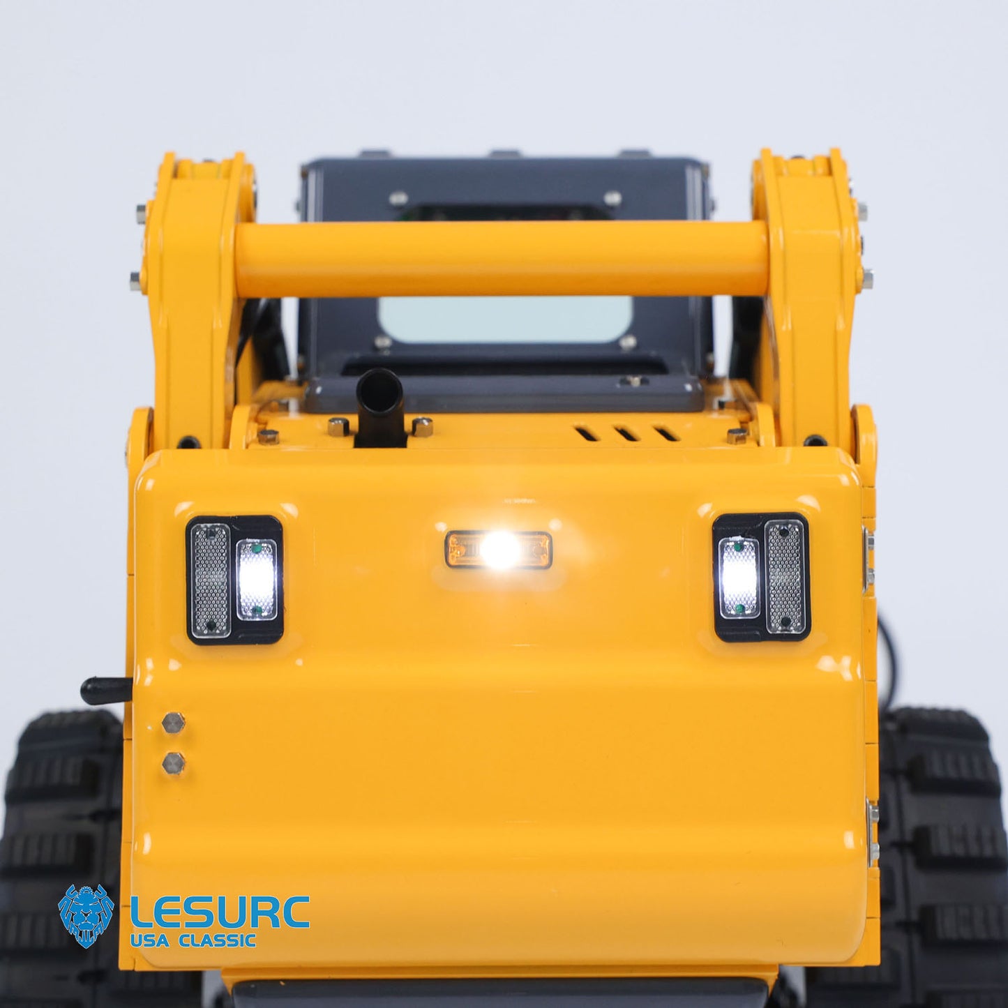 LESU AoueLT5 1/14 Stainless Steel Hydraulic RC Skid-Steer Loader B0008 with Light Sound System for Construction Vehicle Model Enthusiast