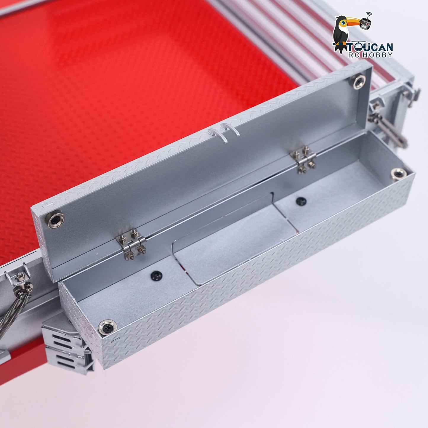 LESU 1/14 Metal Trailer Hydraulic Lifting Tailboard 4 Axles Steering Available Electric Support Legs for DIY RC Tractor Truck