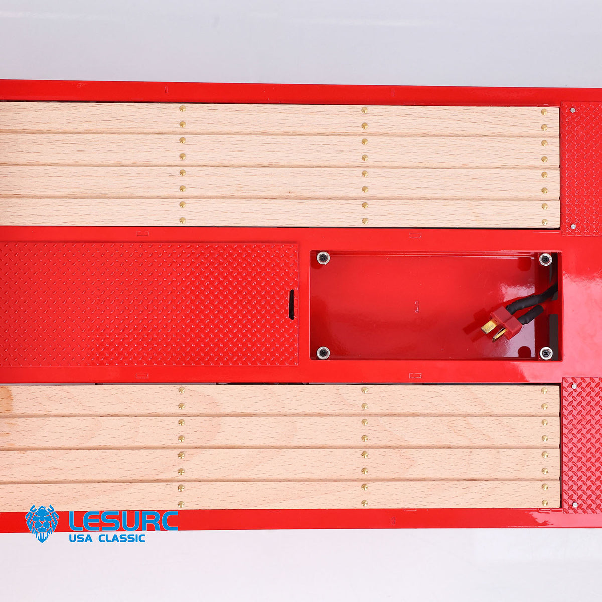 IN Stock LESU A0054 1/14 Metal Trailer Hydraulic Lifting Tailboard 4 Axles Steering Available Electric Support Legs for DIY RC Tractor Truck