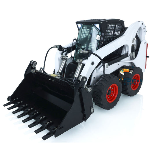 IN STOCK LESU 1:14 Radio Controlled Hydraulic RC Loader Bobcat Aoue LT5H Skid-Steer Wheeled Radio Truck W/O Controller Battery Charger