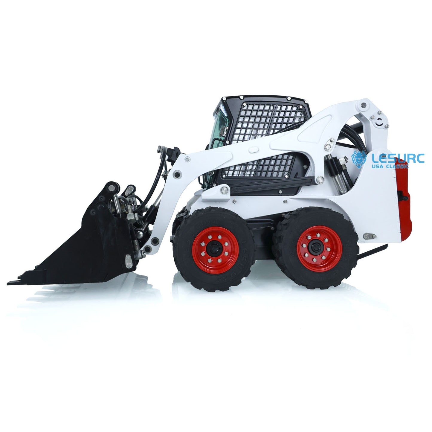 US STOCK LESU 1/14 Hydraulic RC Loader Wheeled Skid-Steer Aoue LT5H I6S Radio Control Painted Assembled Ready To Go Cars Teshulianjie