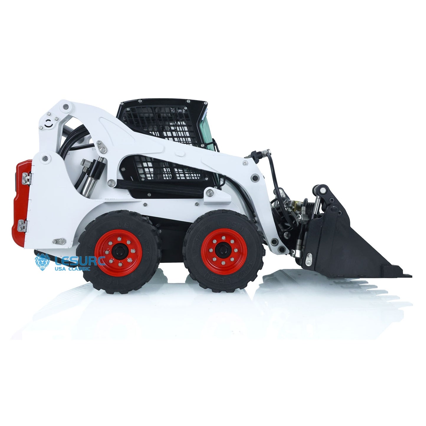 US STOCK LESU 1/14 Hydraulic RC Loader Wheeled Skid-Steer Aoue LT5H I6S Radio Control Painted Assembled Ready To Go Cars Teshulianjie