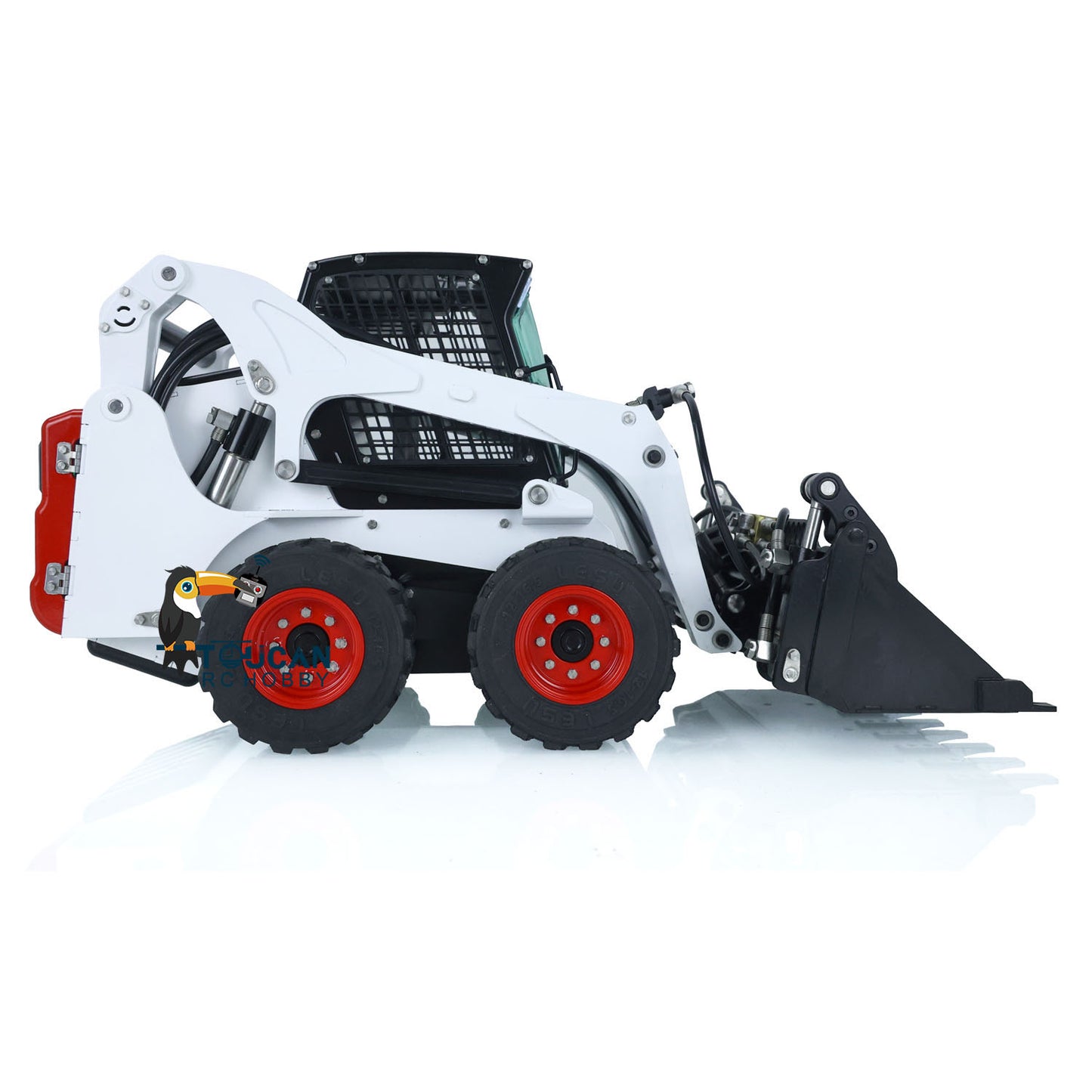 LESU 1/14 Bobcat Hydraulic RC Loader Wheeled Skid-Steer Aoue LT5H I6S Radio Cars