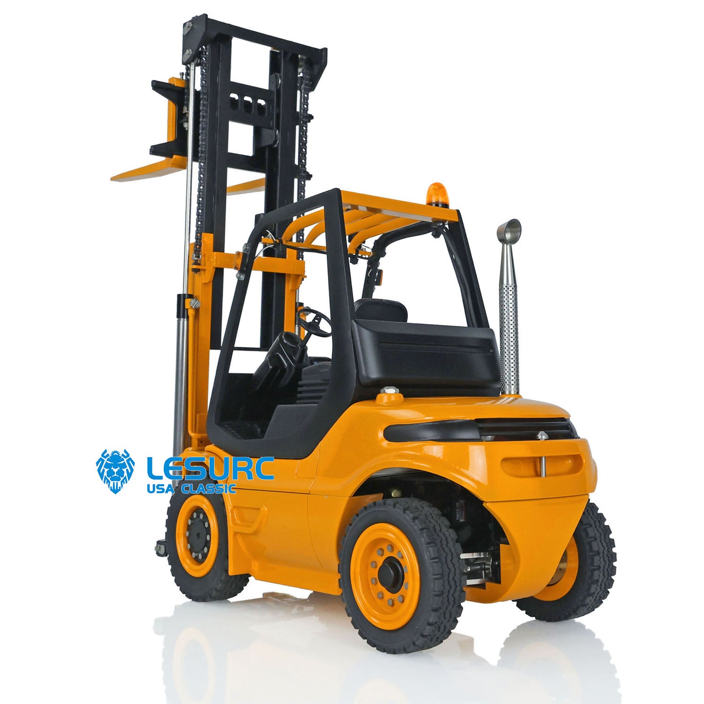 LESU RC 1/14 Scale Painting Unassembled Forklift Transfer Car Truck Model W/ Motor ESC Light Sound System W/O Controller Battery