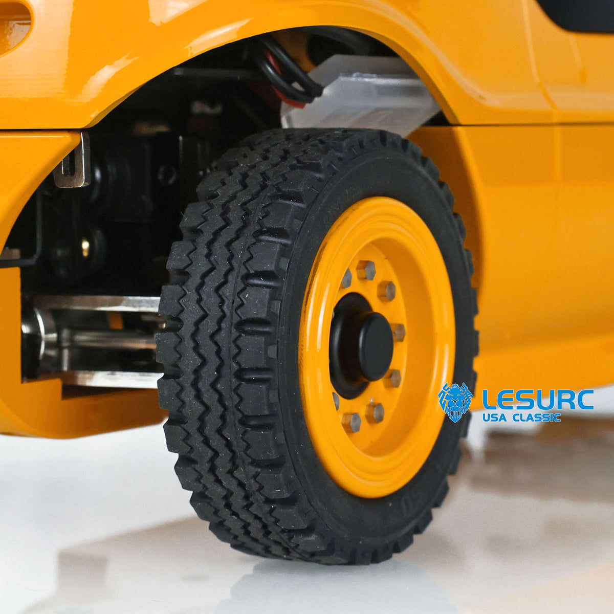 US Stock LESU 1/14 Hydraulic RC Forklift A0002 Transfer Vehicle with Differential Front Axle Light Sound System