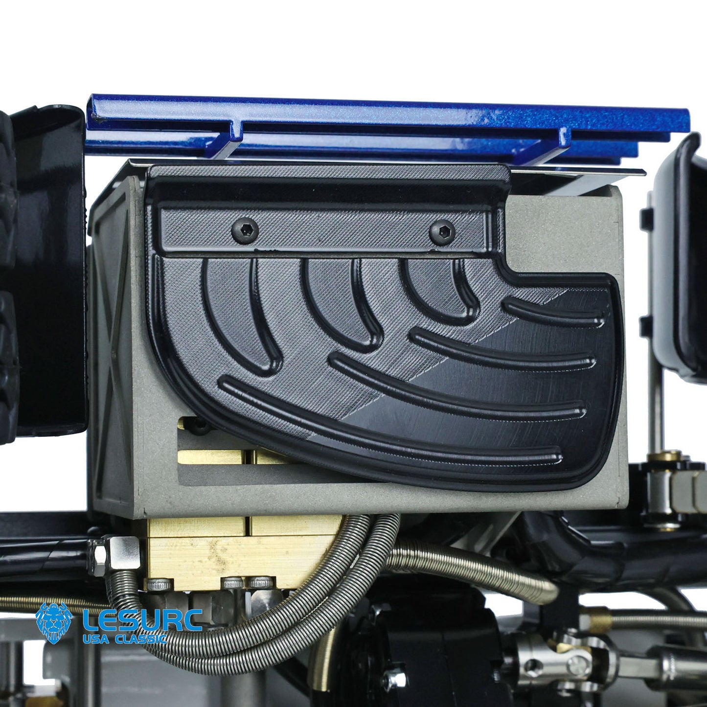 LESU Z0036 1/14 Metal 8x8 Hydraulic RC Roll On Off Dumper 2 Speed Transmission Differential Lock Sound Light System Front Hook
