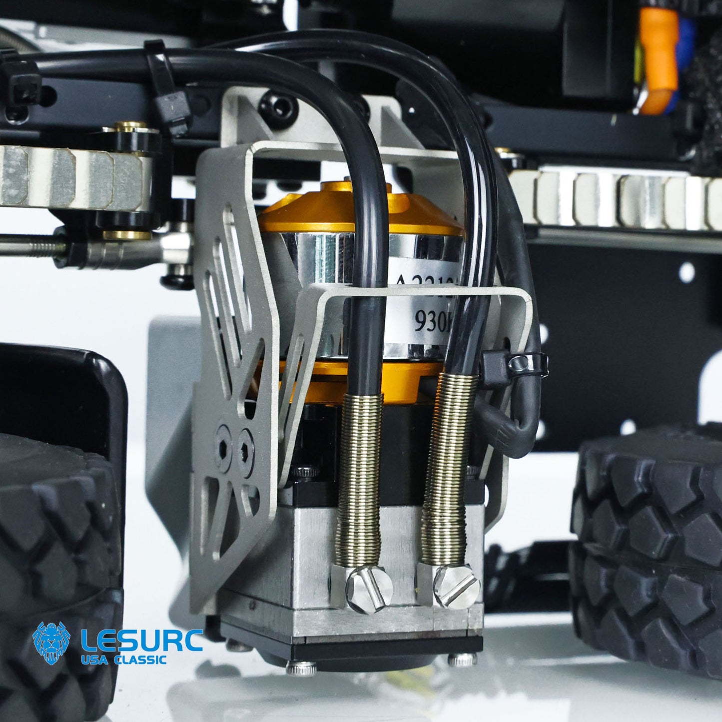 LESU Z0036 1/14 Metal 8x8 Hydraulic RC Roll On Off Dumper 2 Speed Transmission Differential Lock Sound Light System Front Hook