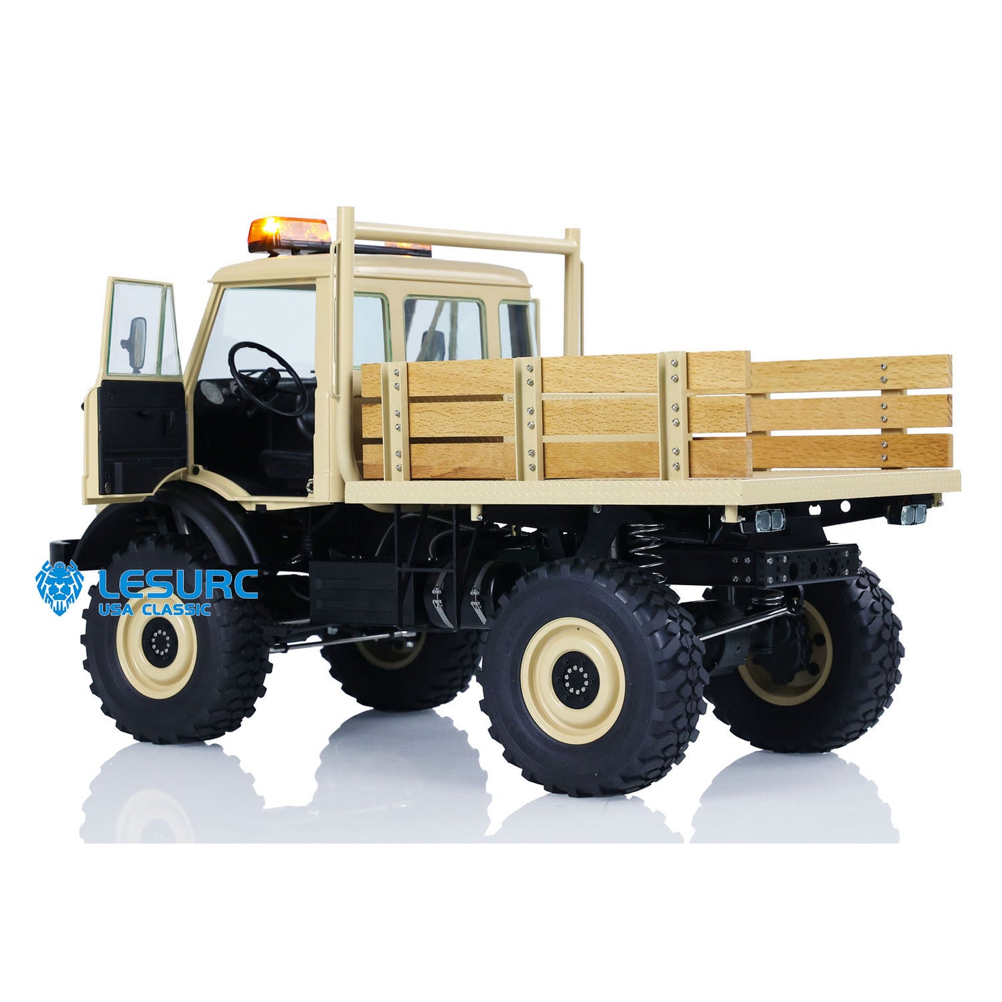 LESU UM406 1/10 Metal RC Off-Road Vehicle 2-Speed Transmission Winch Alloy Wheel Hubs Sound Light System FS I6S Radio Controller