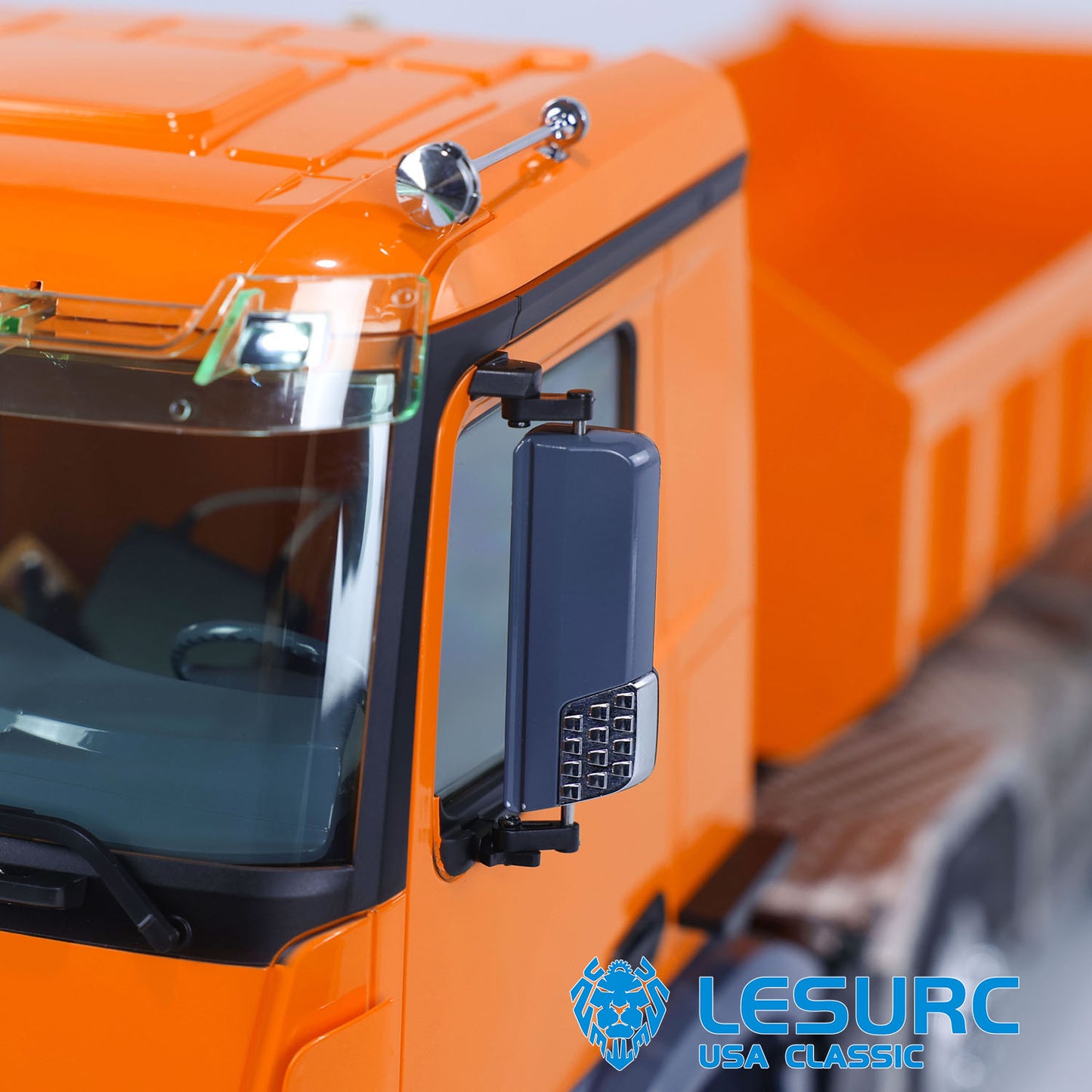 LESU K3363 Cabin 1/14 Stainless Steel 8x8 RC Hydraulic Dump Truck with 2Speed Transmission Sound Light System for Construction Vehicle Enthusiast