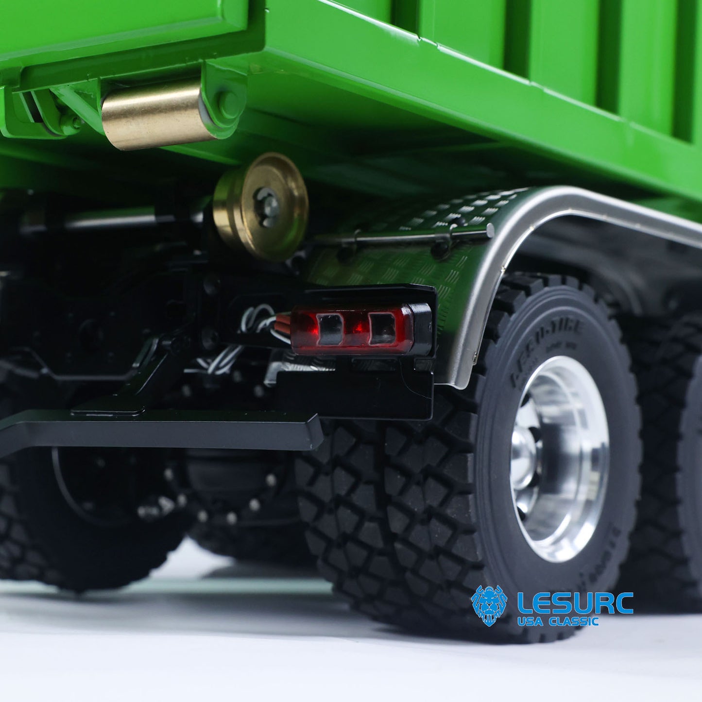 LESU Z0017 1/14 Metal Hydraulic 8x8 RC Dump Truck with Crane Brushless ESC 2 Transmission Differential Axles Sound Light System