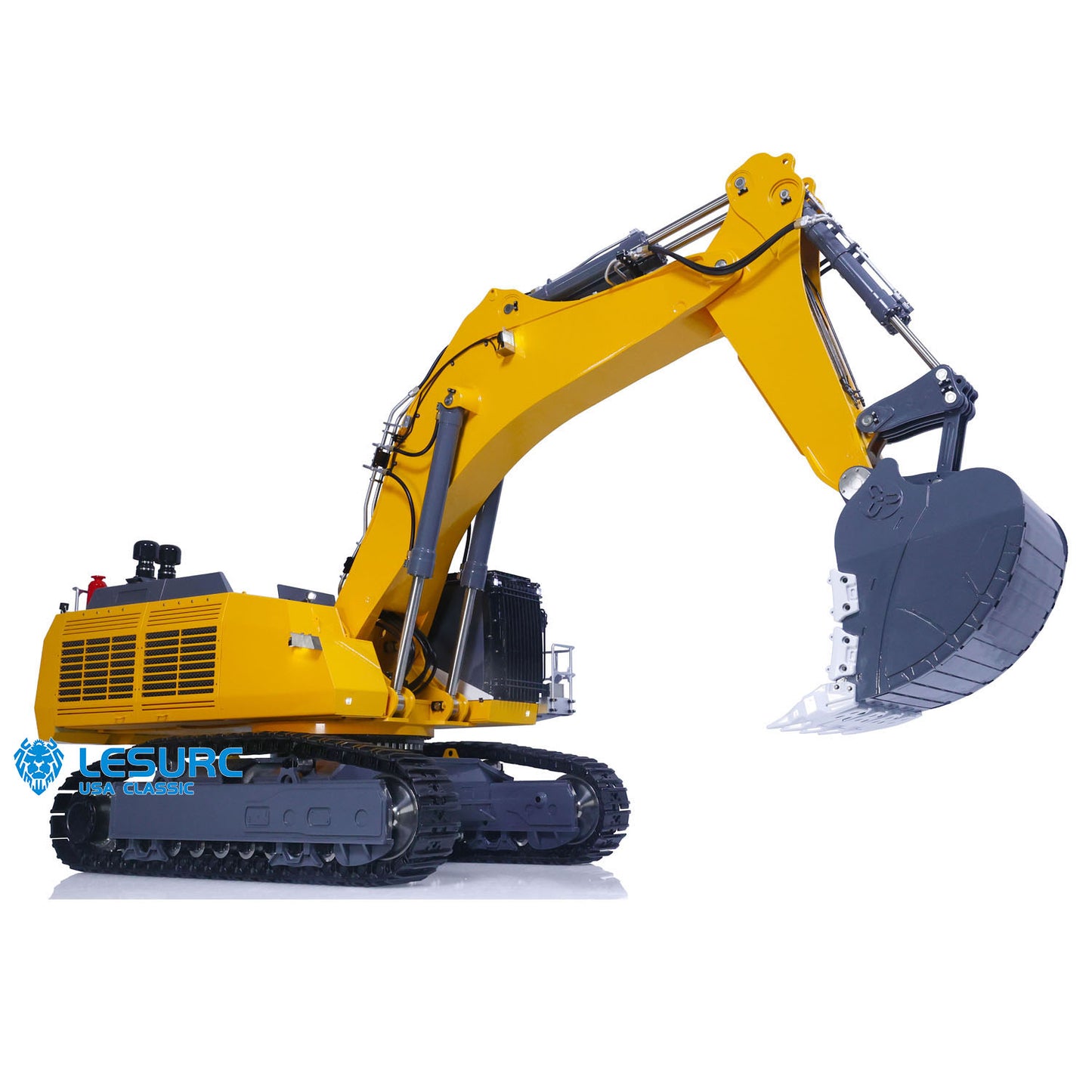 LESU AOUE 9150 1/14 RC Hydraulic Excavator Heavy Duty Remote Control Diggers Backhoe Shovel Double Oil Pump