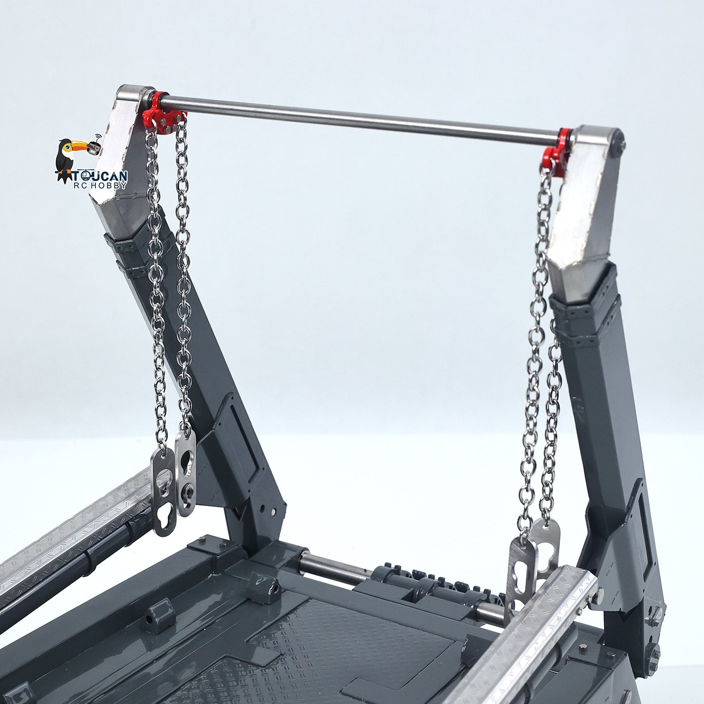 LESU 1/14 4X4 Skip Loader 3Speed 3363 MetalChassisRC Hydraulic Swing Arm Garbage Dump Truck Light Sound Hub Reduction Axle