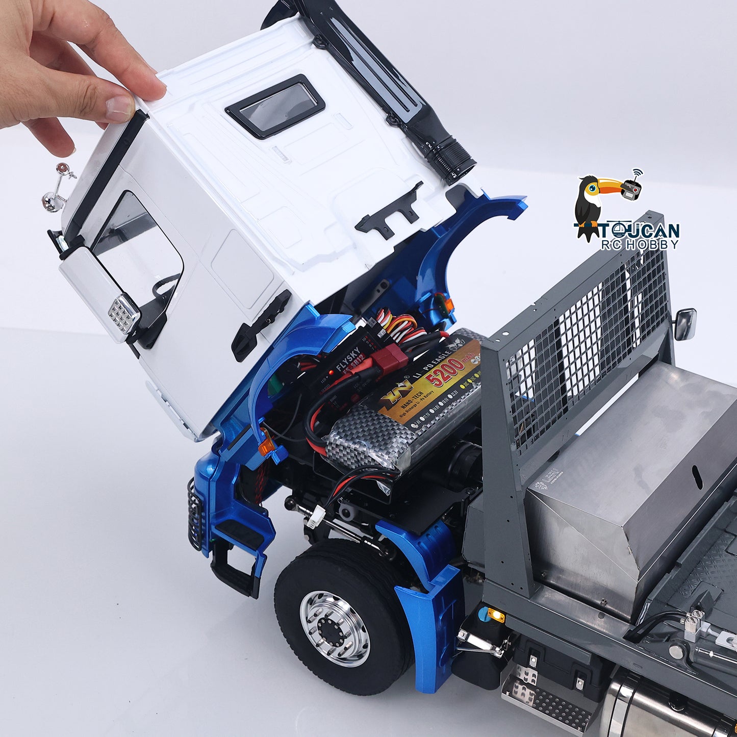 LESU 1/14 4X4 Skip Loader 3Speed 3363 MetalChassisRC Hydraulic Swing Arm Garbage Dump Truck Light Sound Hub Reduction Axle