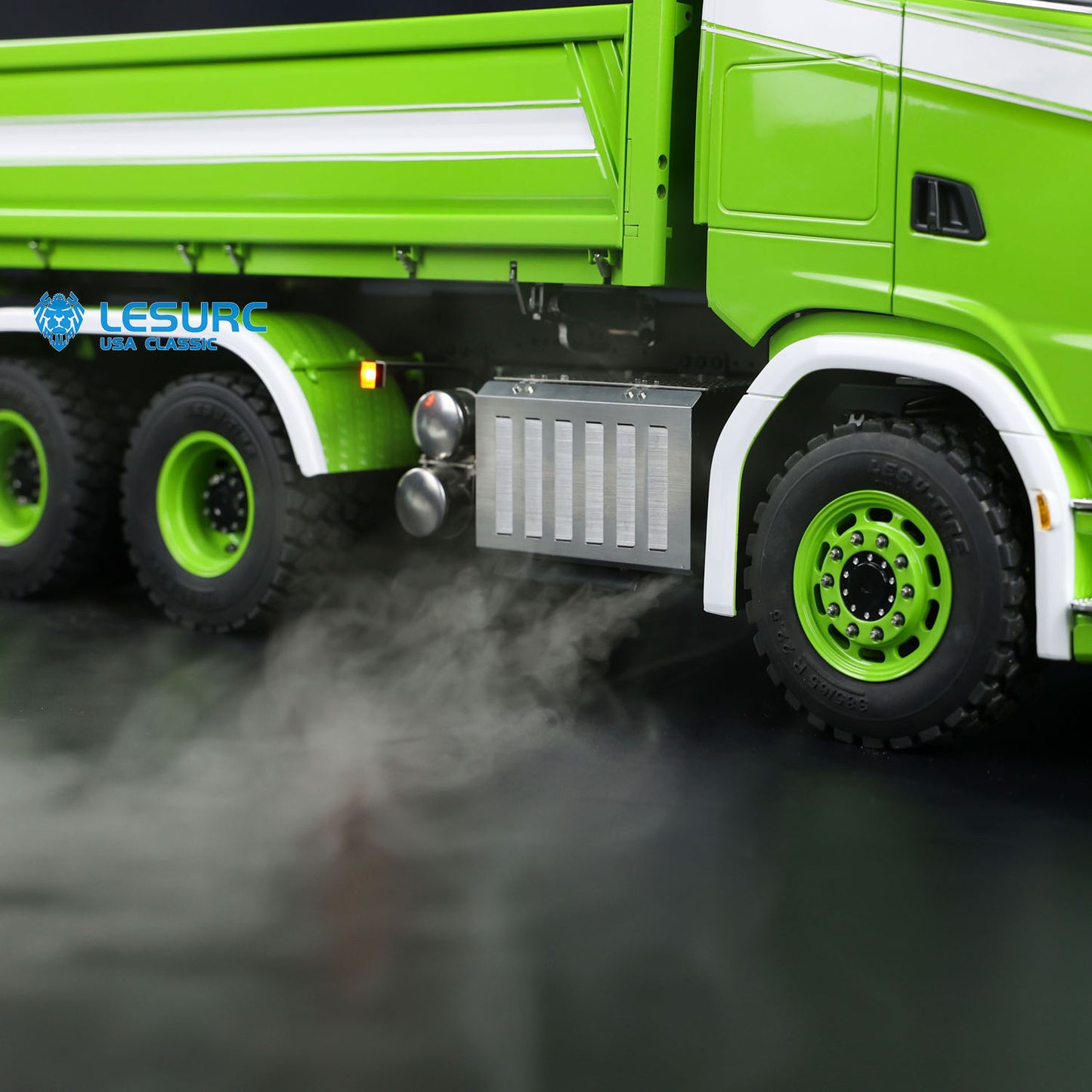 LESU A0009 1/14 Metal 3 Ways 6x6 RC Hydraulic Dump Truck with 3 Speed Transmission Differential Lock for Construction Hobby Expos