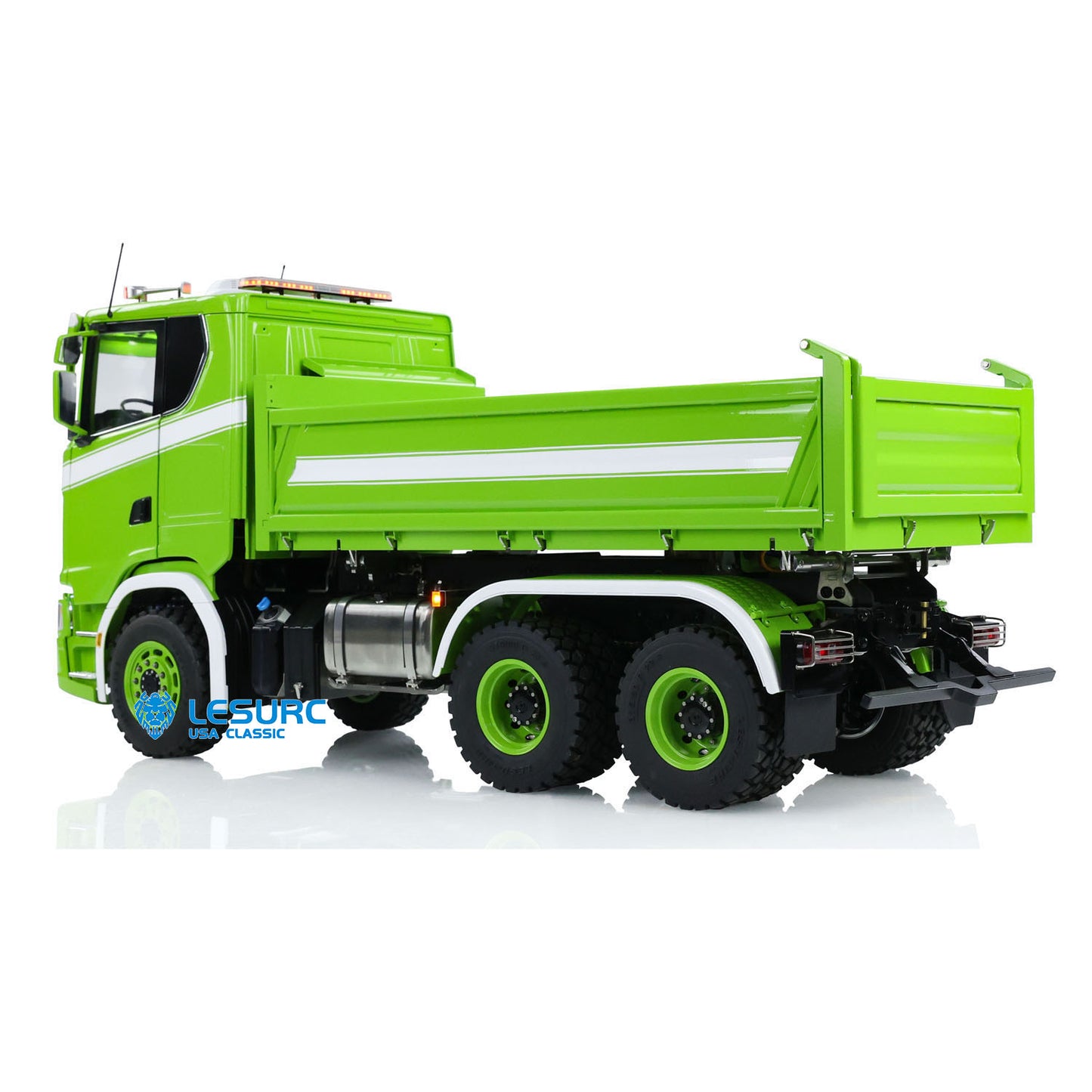 LESU A0009 1/14 Metal 3 Ways 6x6 RC Hydraulic Dump Truck with 3 Speed Transmission Differential Lock for Construction Hobby Expos