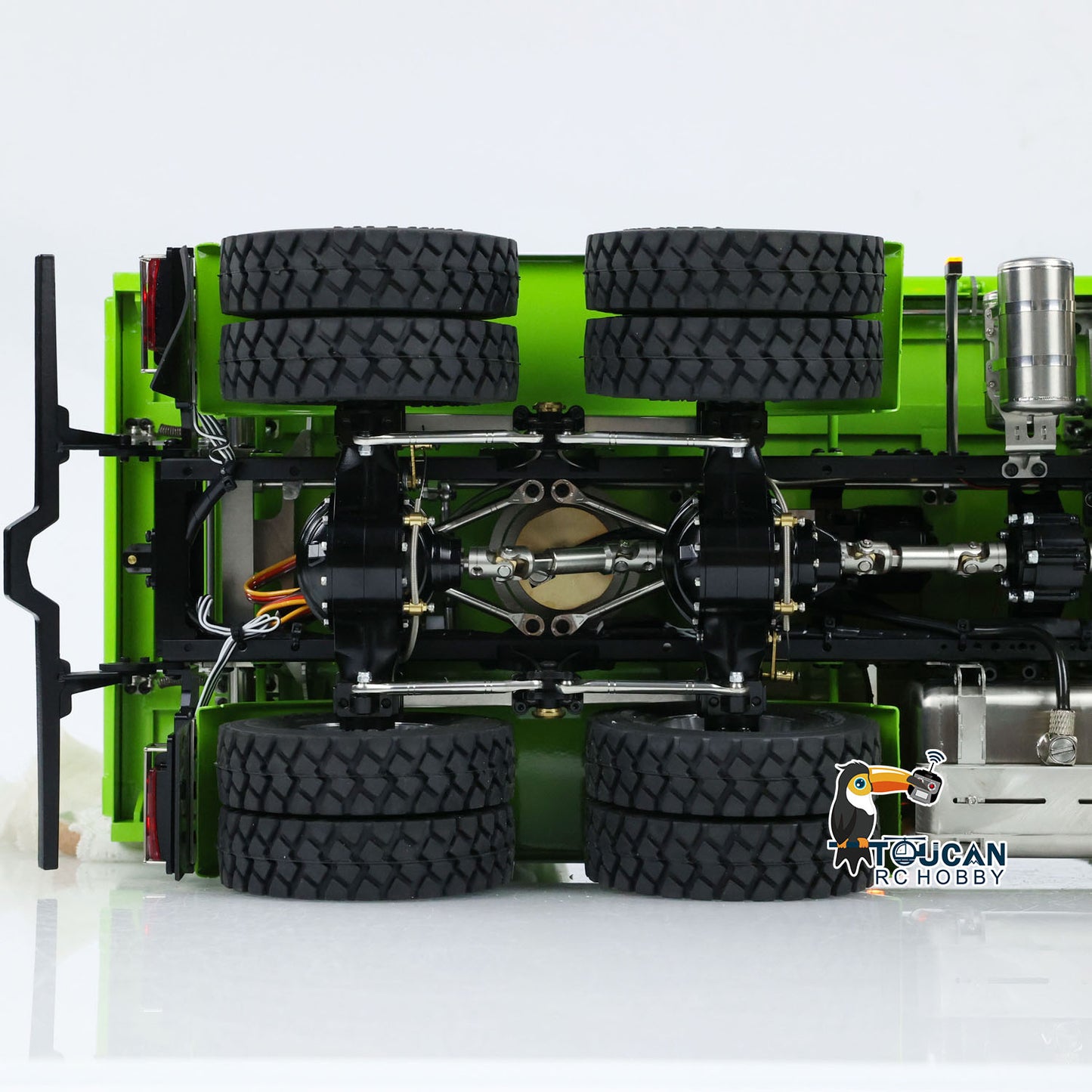 LESU Metal 1/14 6x6 RC Hydraulic Dumper Truck 3 ways Remote Control Tipper Model Assembled Car With ST8 Radio System Smoke Unit