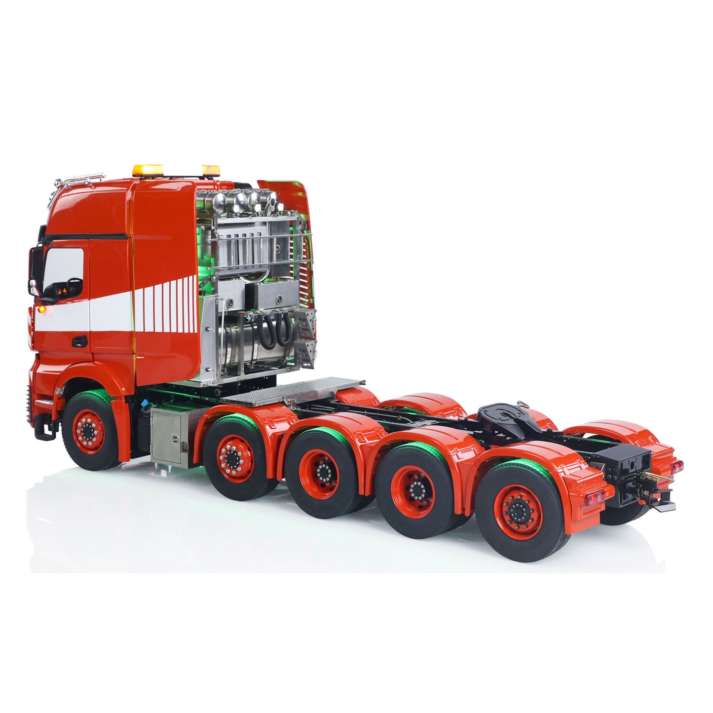 TOUCAN 10X8 Metal Chassis 3363 1/14 RC Tractor Truck RTR Lorry Car Smoke Sound 2Speed Gearbox ST8 Battery Rotating Light